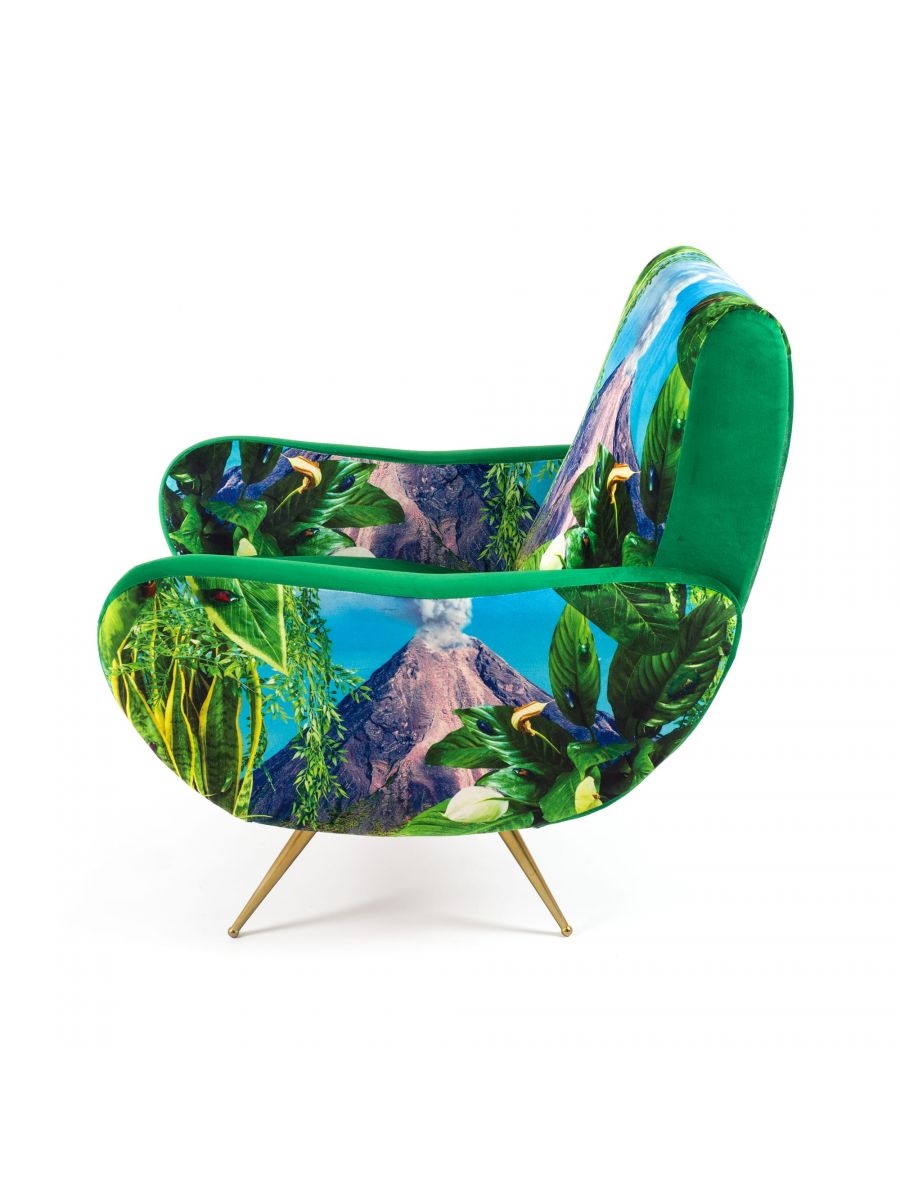 VOLCANO armchair green