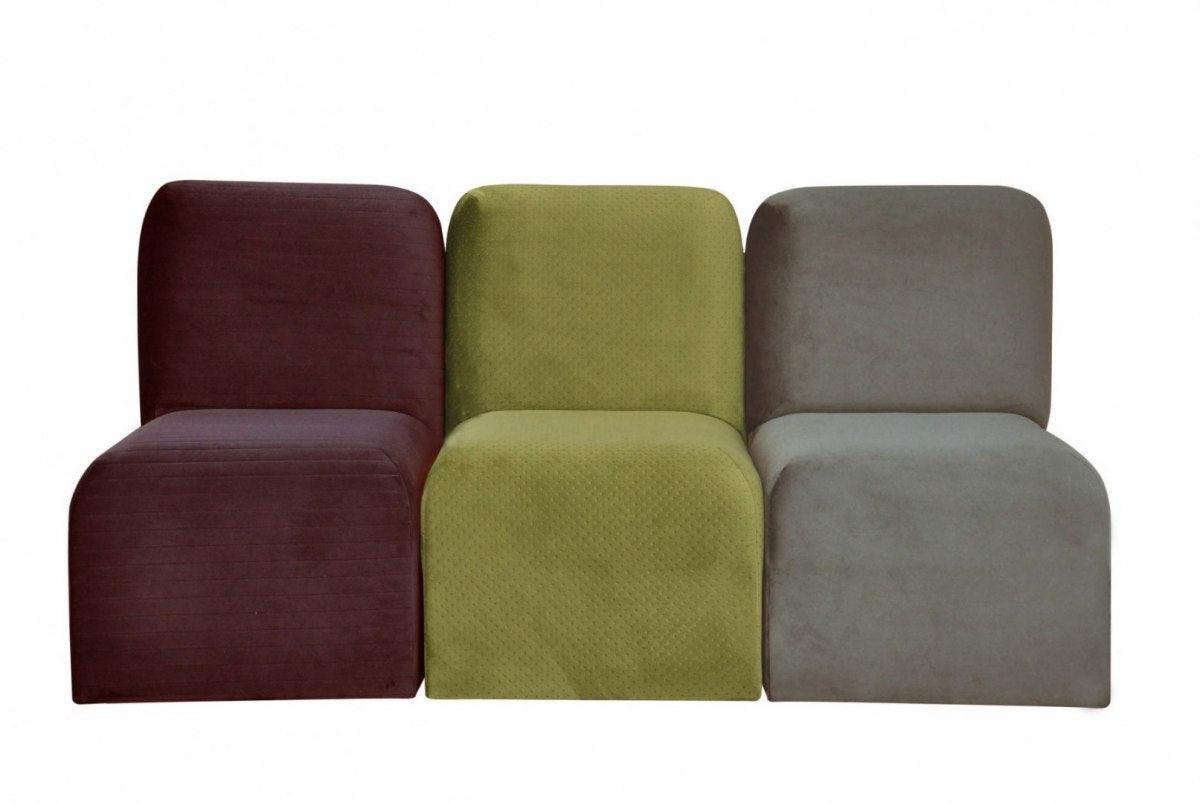 SIME modular sofa maroon
