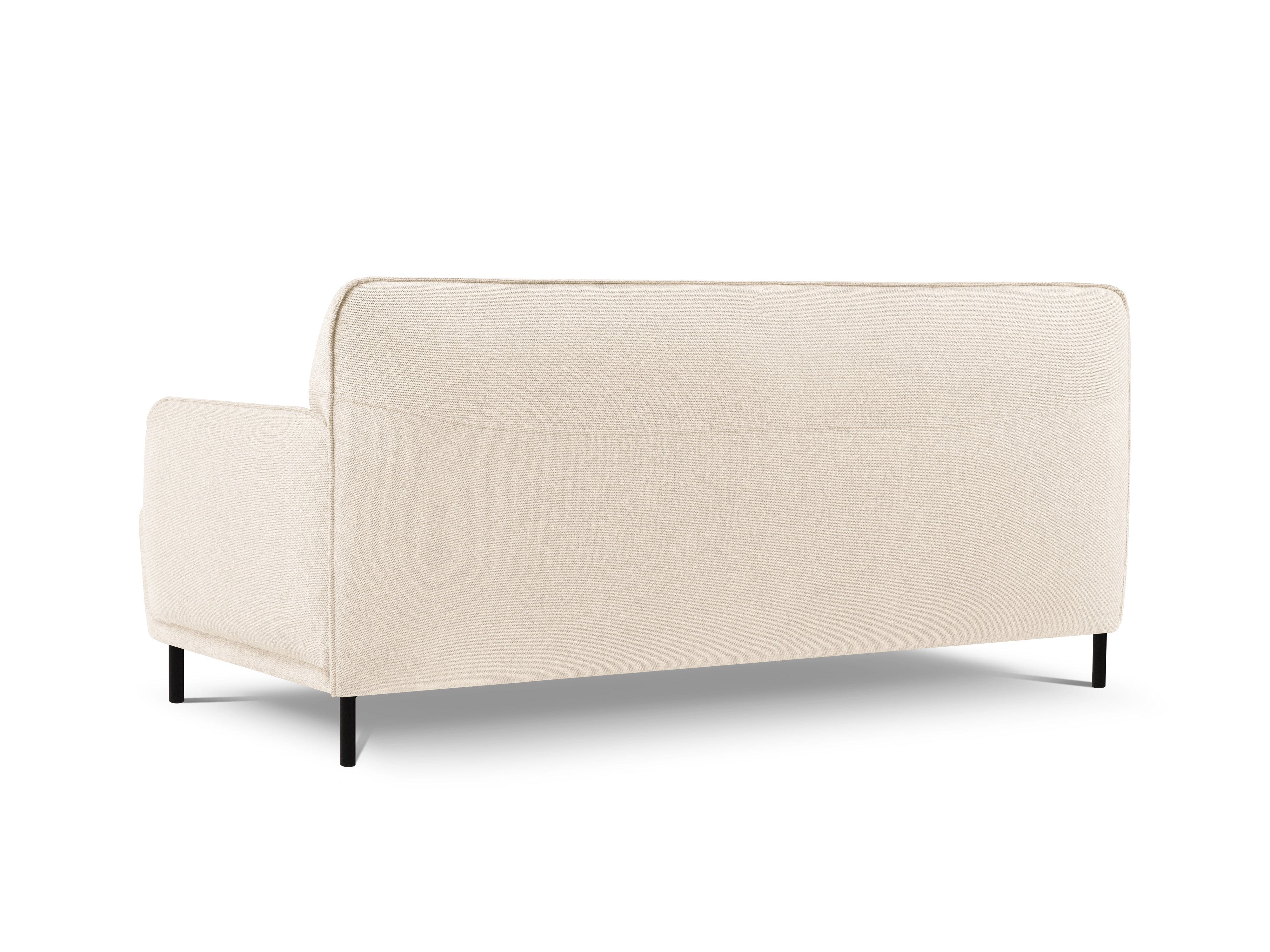 Sofa, "Neso", 2 Seats, 175x90x76
 ,Beige,Black Metal, Windsor & Co, Eye on Design