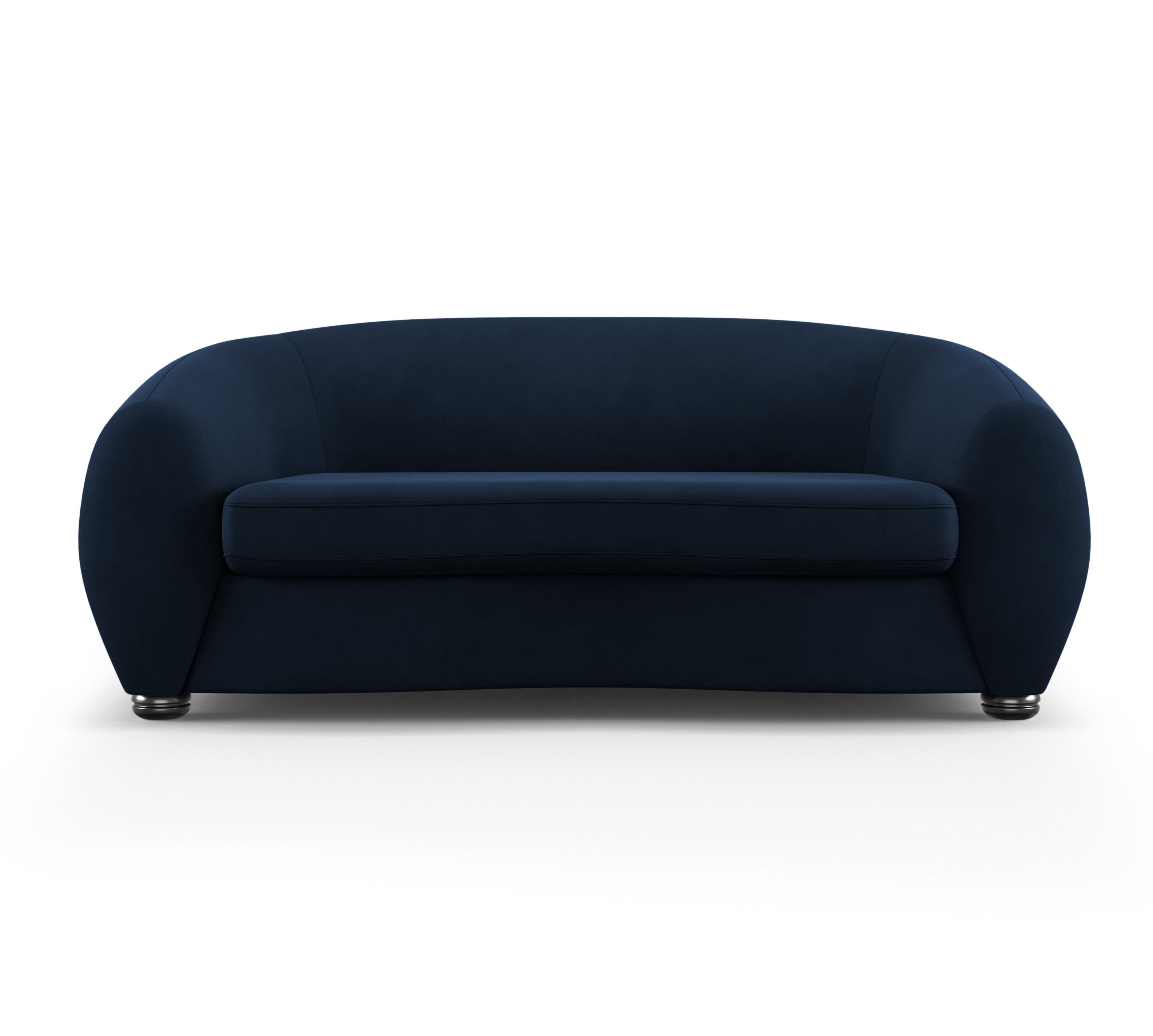 Sofa aksamitna 2-osobowa ELARA granatowy, Windsor & Co, Eye on Design