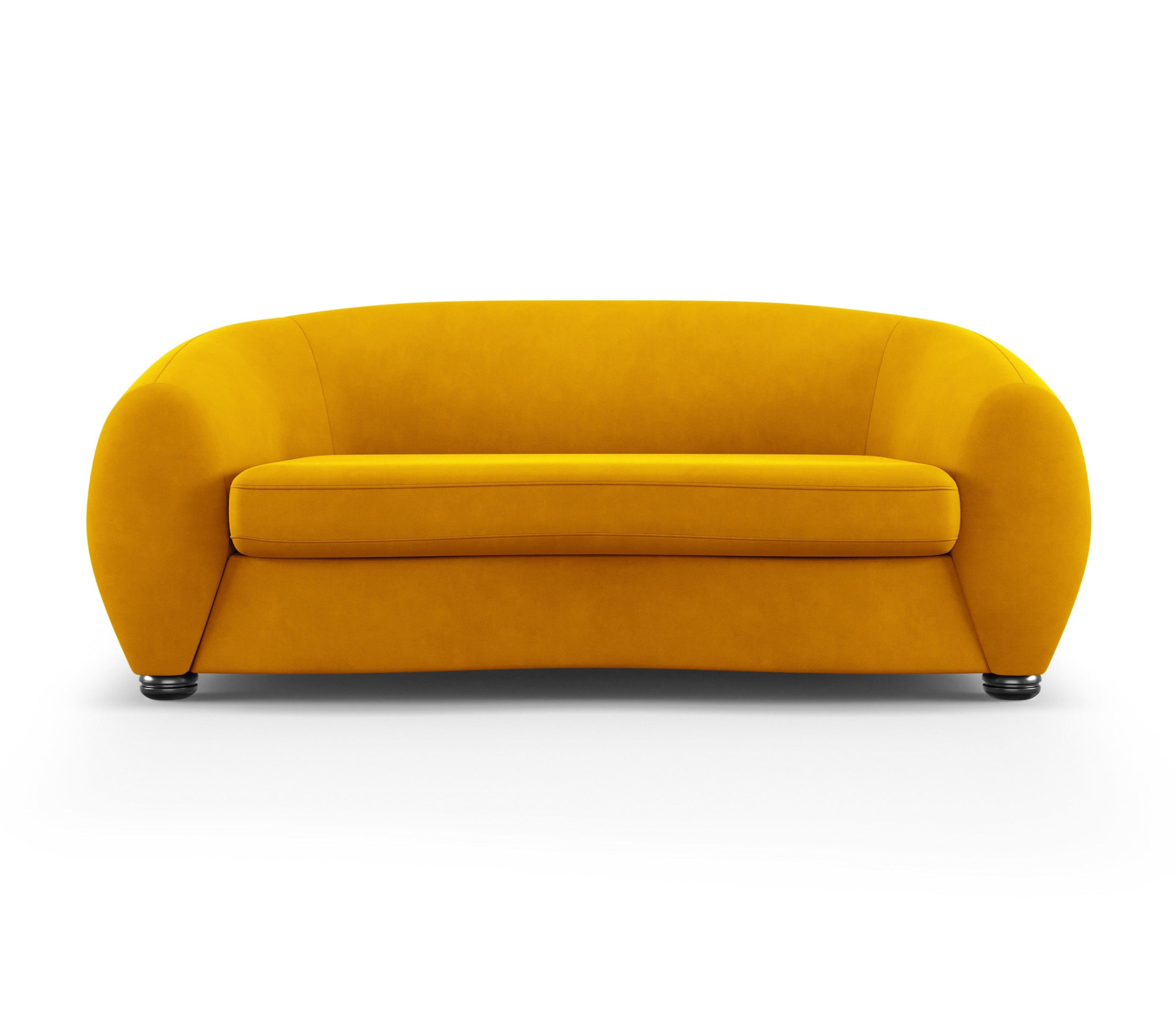 Sofa aksamitna 2-osobowa ELARA pomarańczowy, Windsor & Co, Eye on Design