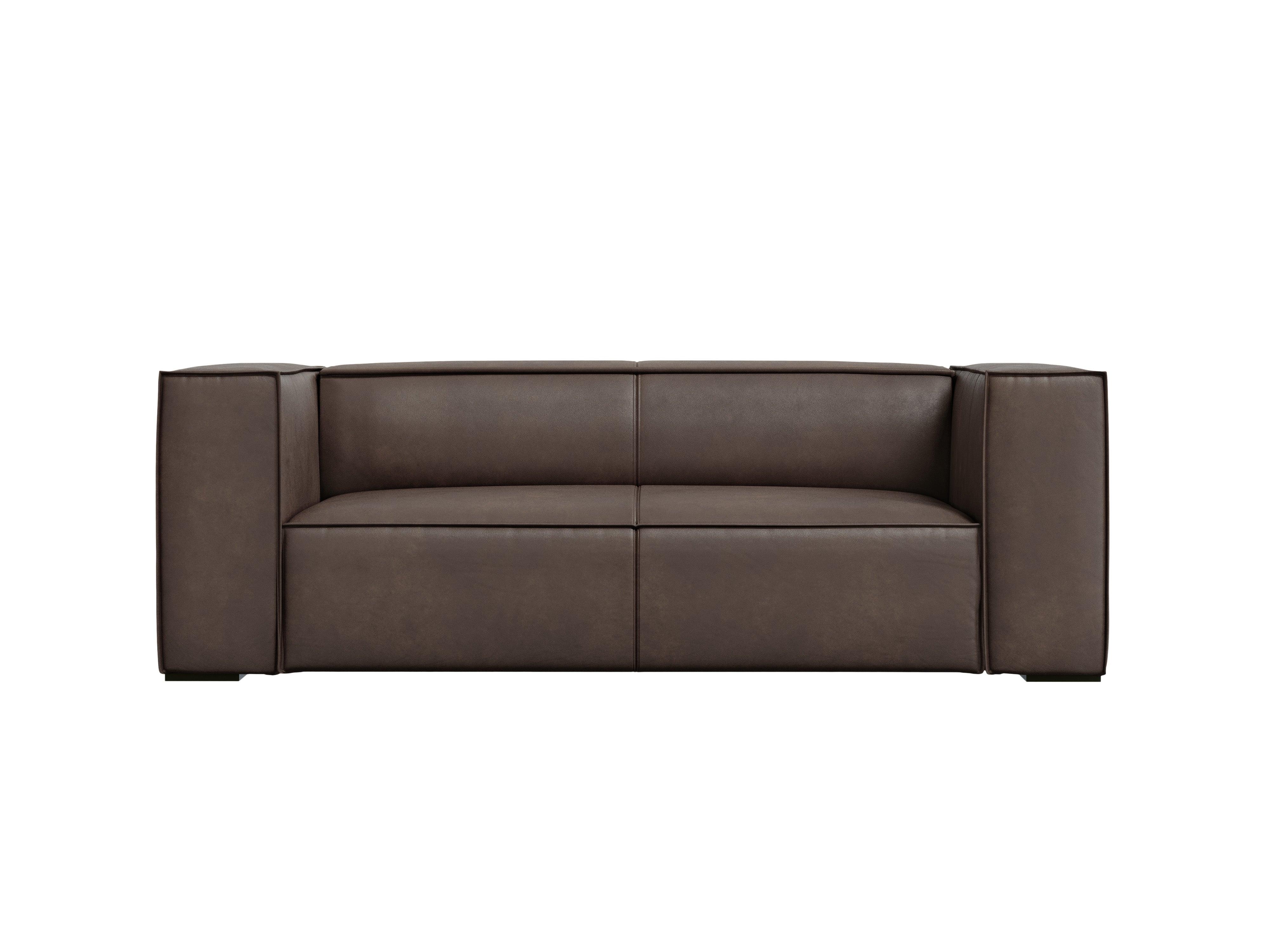 Sofa skórzana 2-osobowa MADAME oliwkowy brąz, Windsor & Co, Eye on Design