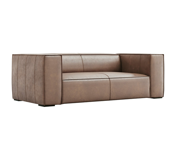 Sofa skórzana 2-osobowa MADAME beżowy, Windsor & Co, Eye on Design