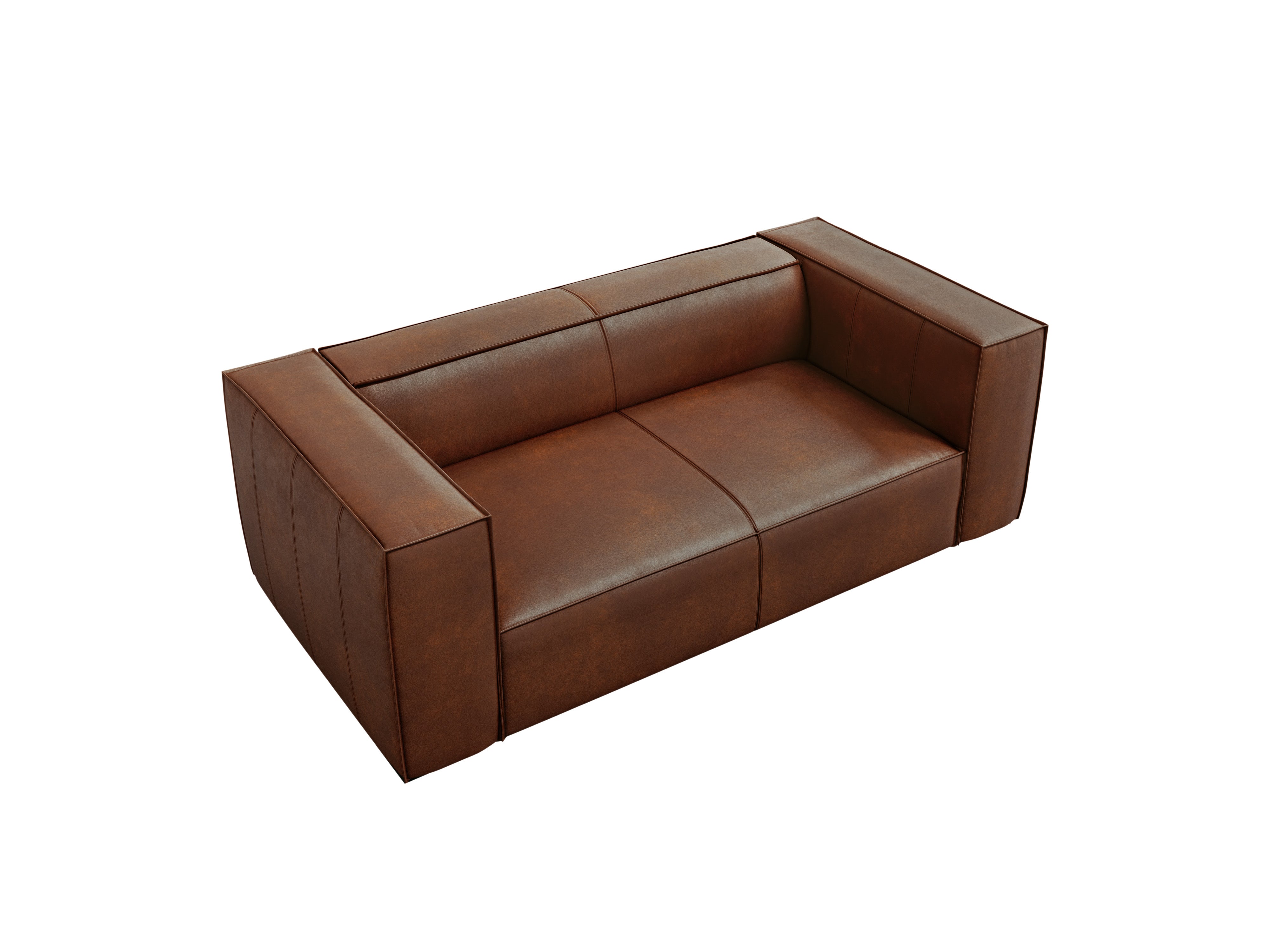 Sofa skórzana 2-osobowa MADAME brązowy, Windsor & Co, Eye on Design