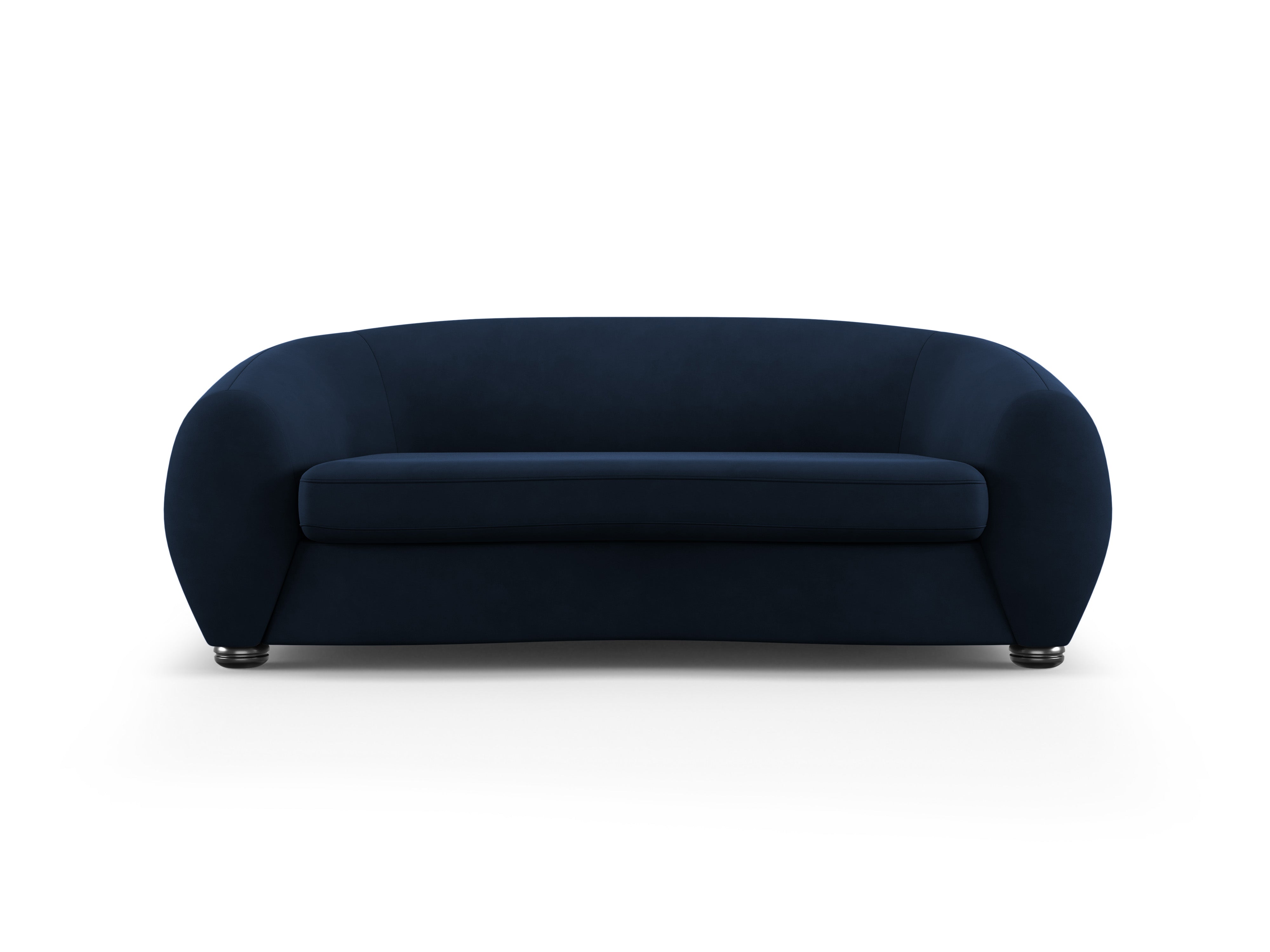 Sofa aksamitna 3-osobowa ELARA granatowy, Windsor & Co, Eye on Design