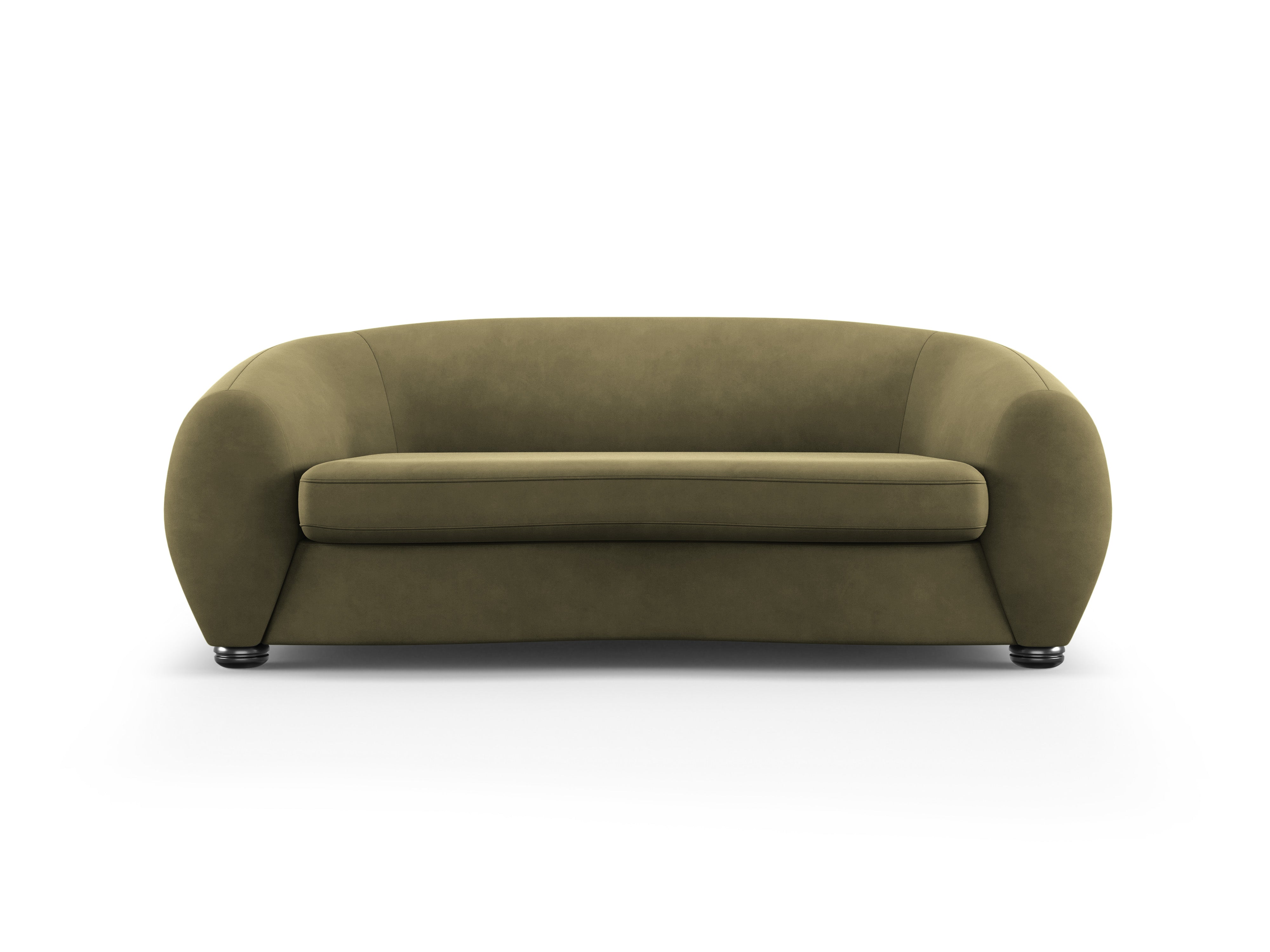Sofa aksamitna 3-osobowa ELARA zielony, Windsor & Co, Eye on Design