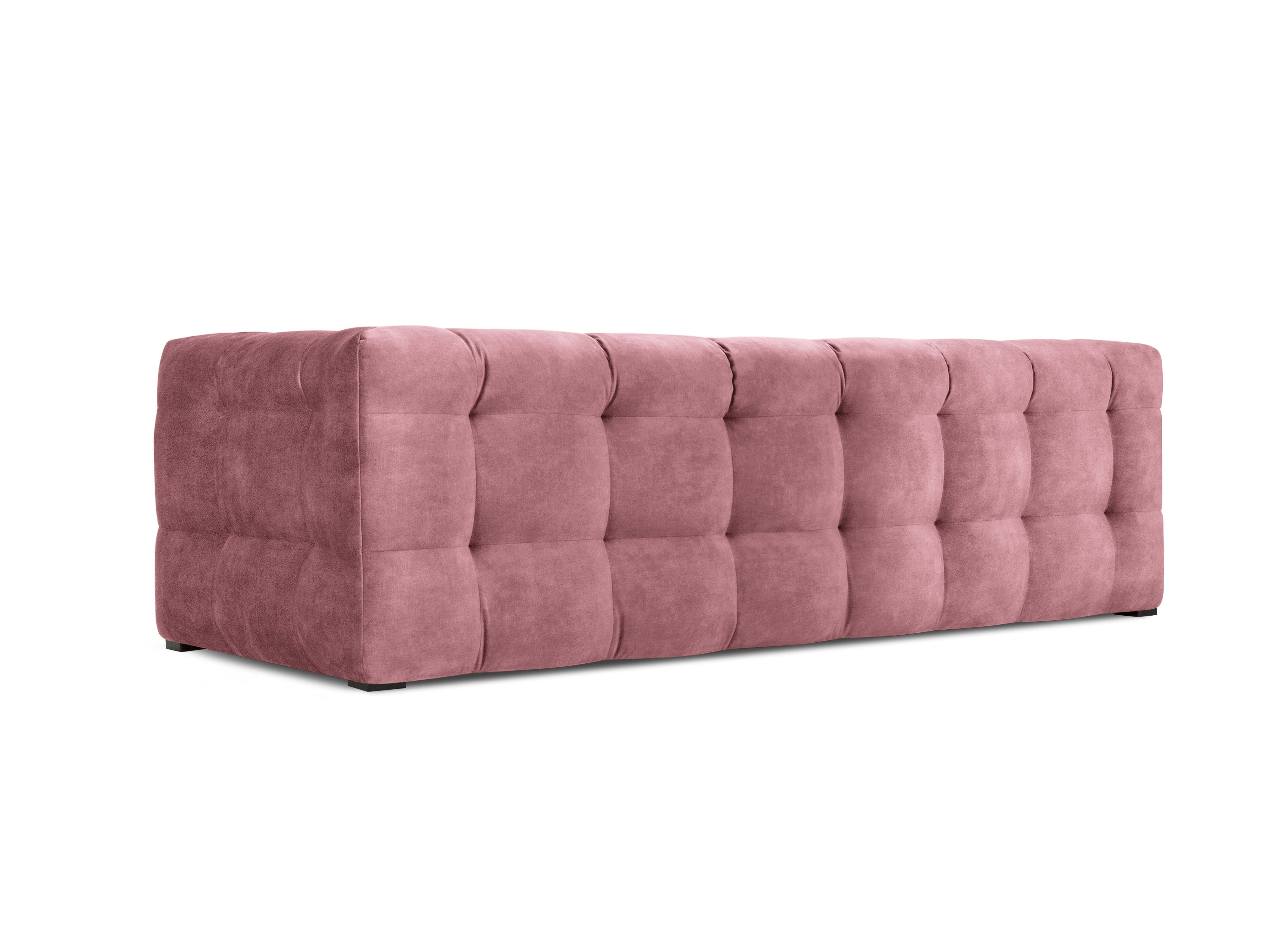 Velvet 3-seater sofa VESTA pink