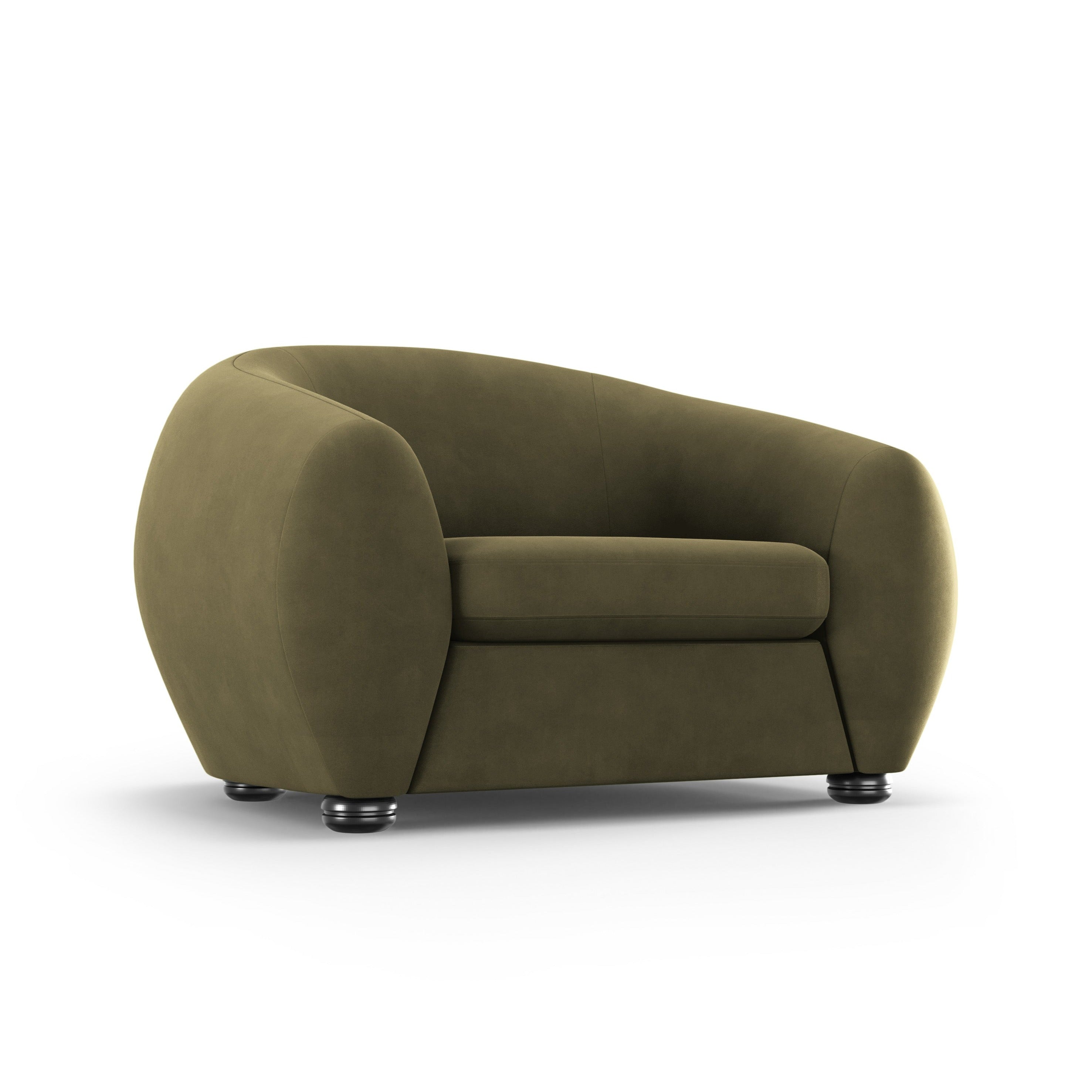 Fotel aksamitny ELARA zielony, Windsor & Co, Eye on Design