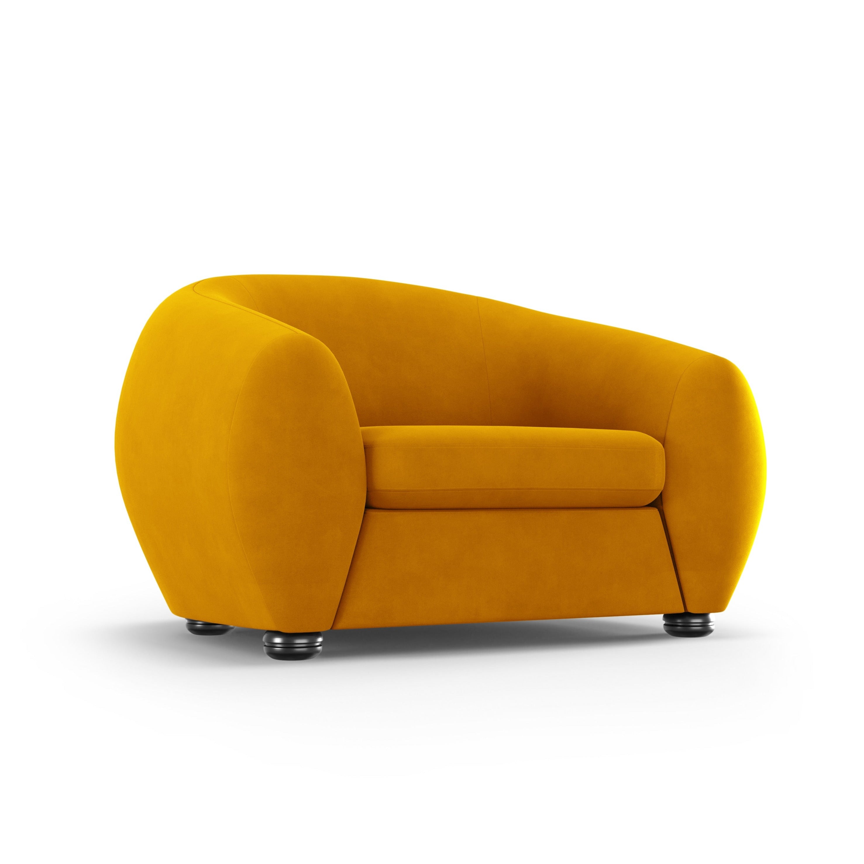Fotel aksamitny ELARA pomarańczowy, Windsor & Co, Eye on Design
