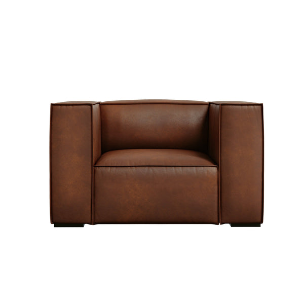 Fotel skórzany MADAME brązowy, Windsor & Co, Eye on Design