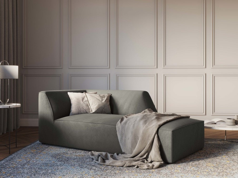 corduroy chaise -jet for minimalist interiors