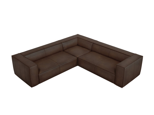 Sofa narożna skórzana MADAME czekoladowy brąz, Windsor & Co, Eye on Design