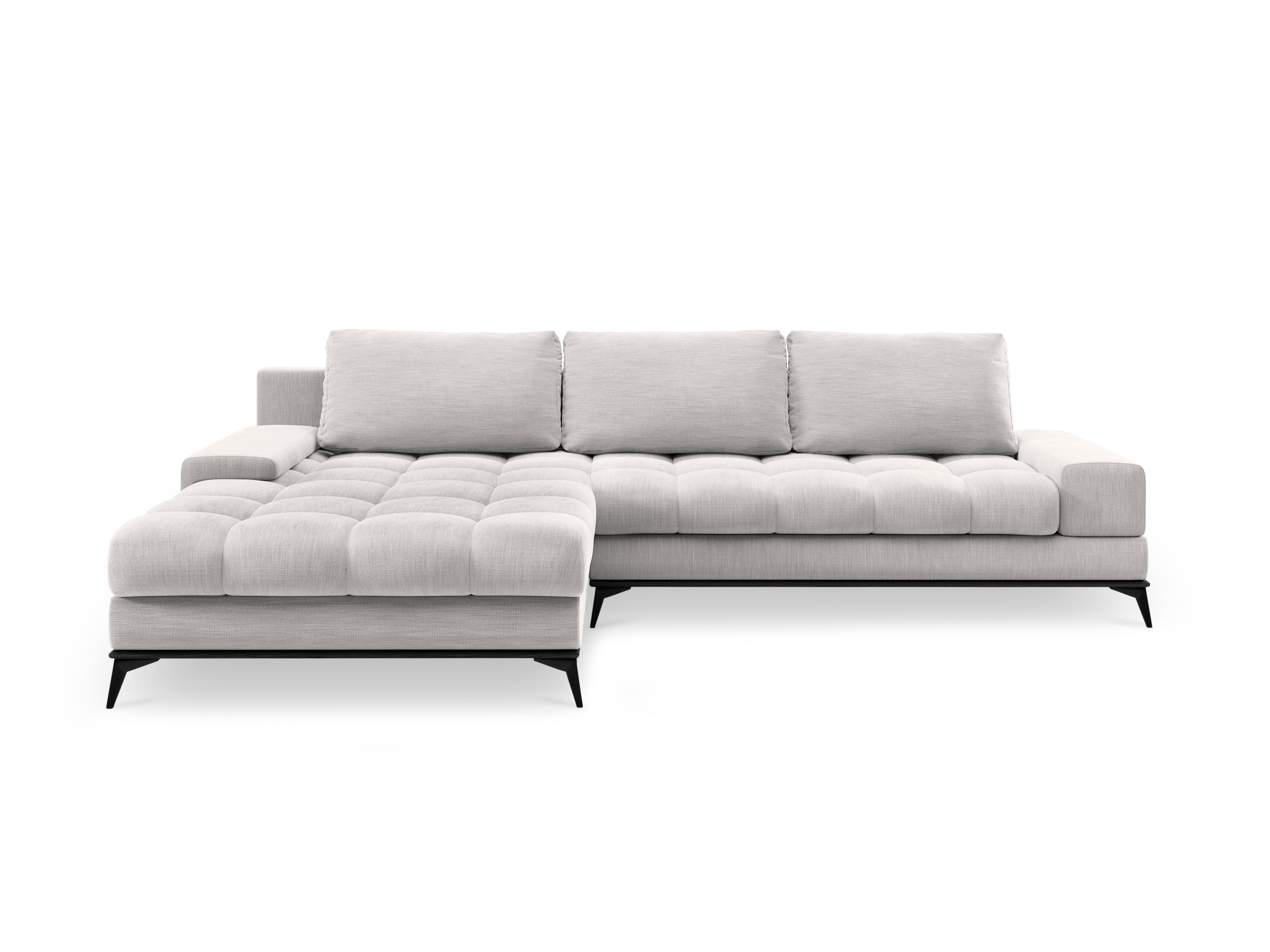 Left side corner sofa with sleeping function DENEB light grey, Windsor & Co, Eye on Design