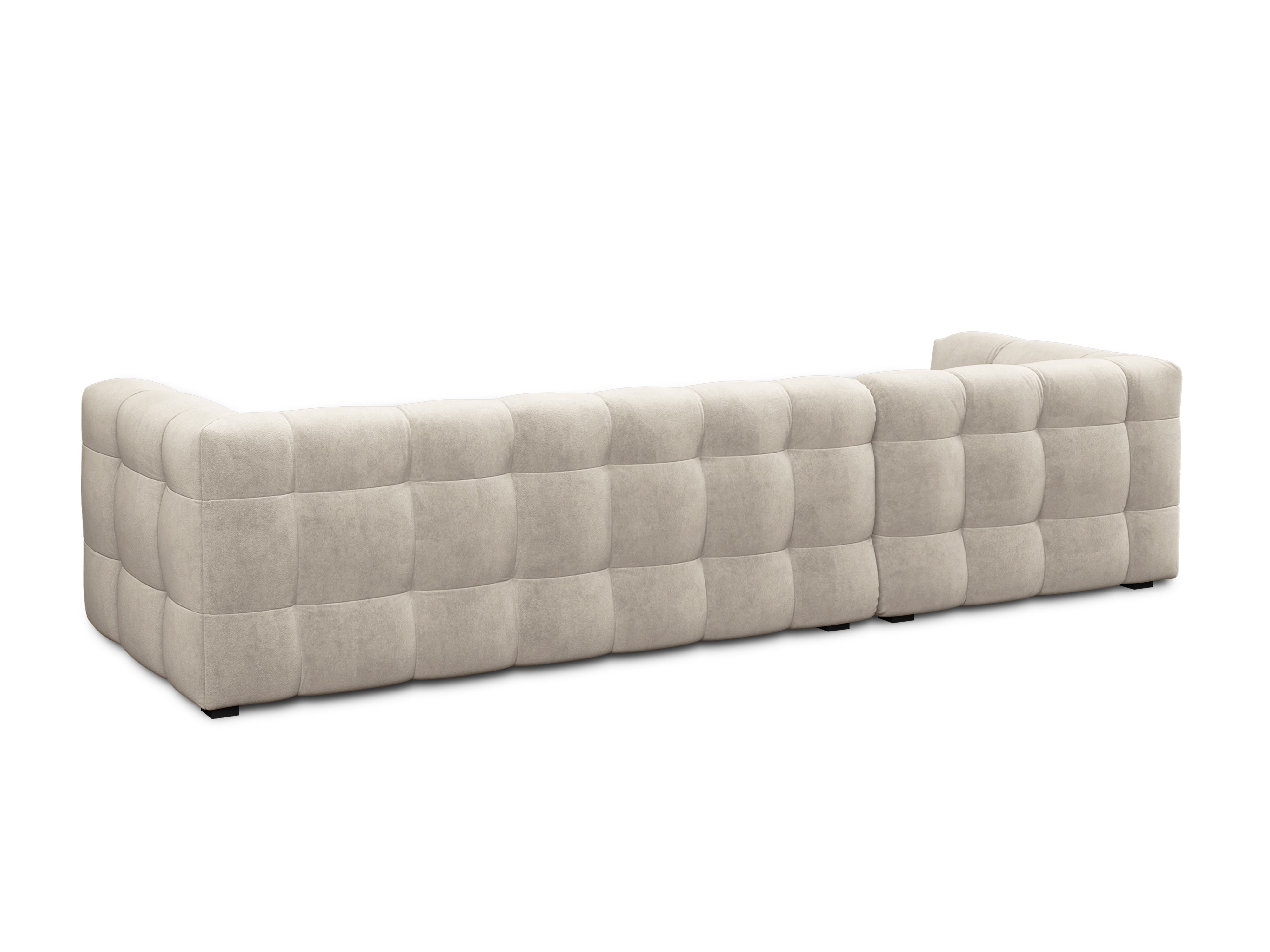 Velvet corner sofa VESTA beige