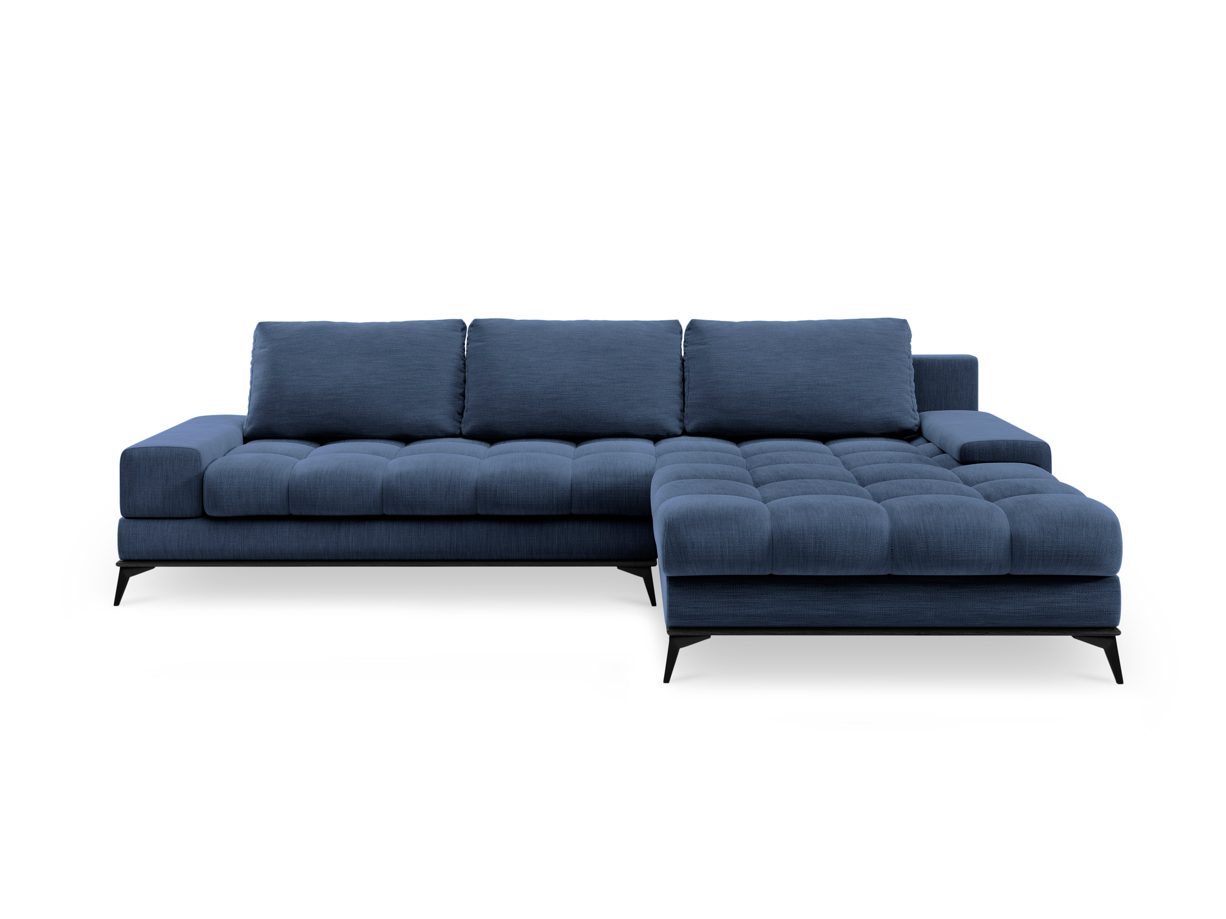 Right-hand corner sofa with sleeping function DENEB blue, Windsor & Co, Eye on Design