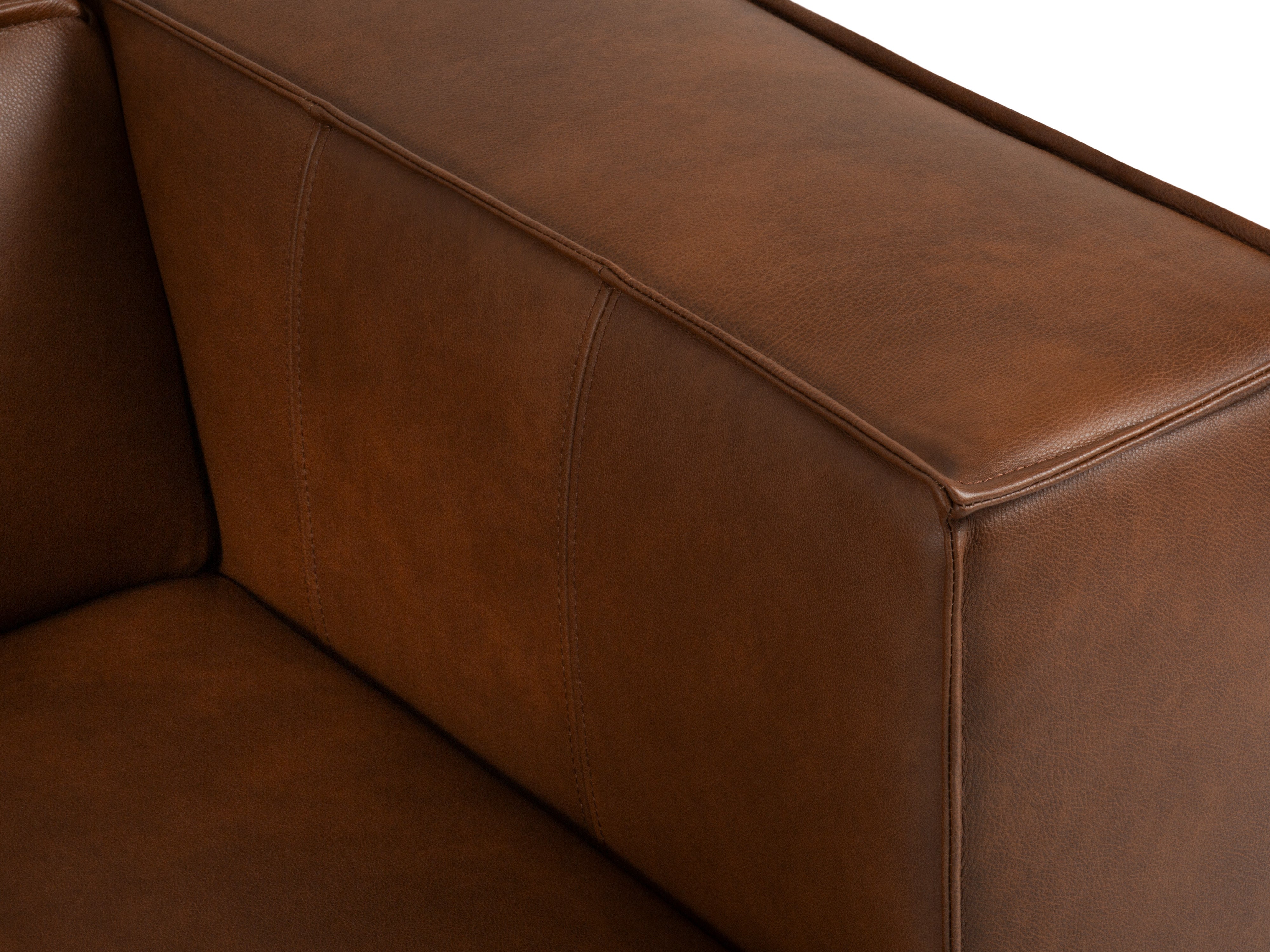 Narożnik skórzany panoramiczny prawostronny MADAME brązowy, Windsor & Co, Eye on Design