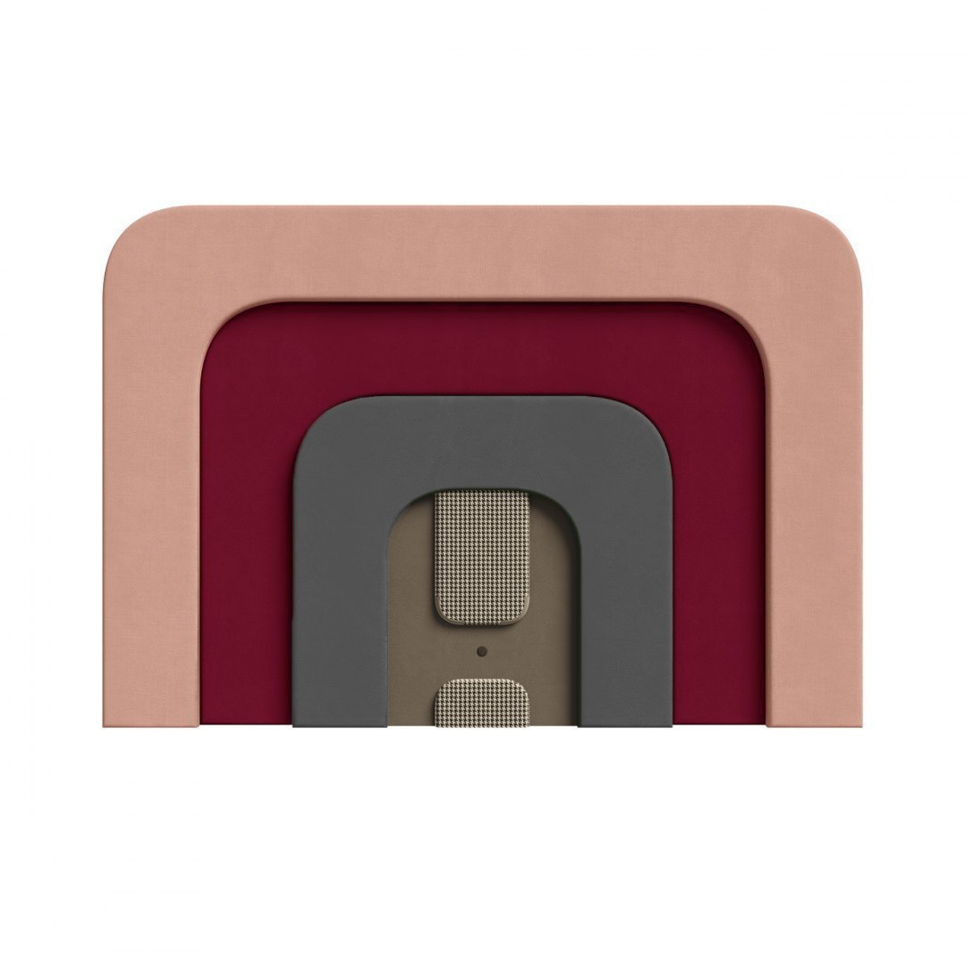 Headrest PLUM 4 grey with pink, Happy Barok, Eye on Design