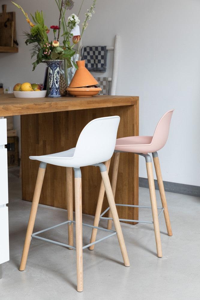 ALBERT KUIP low bar stool white - Eye on Design