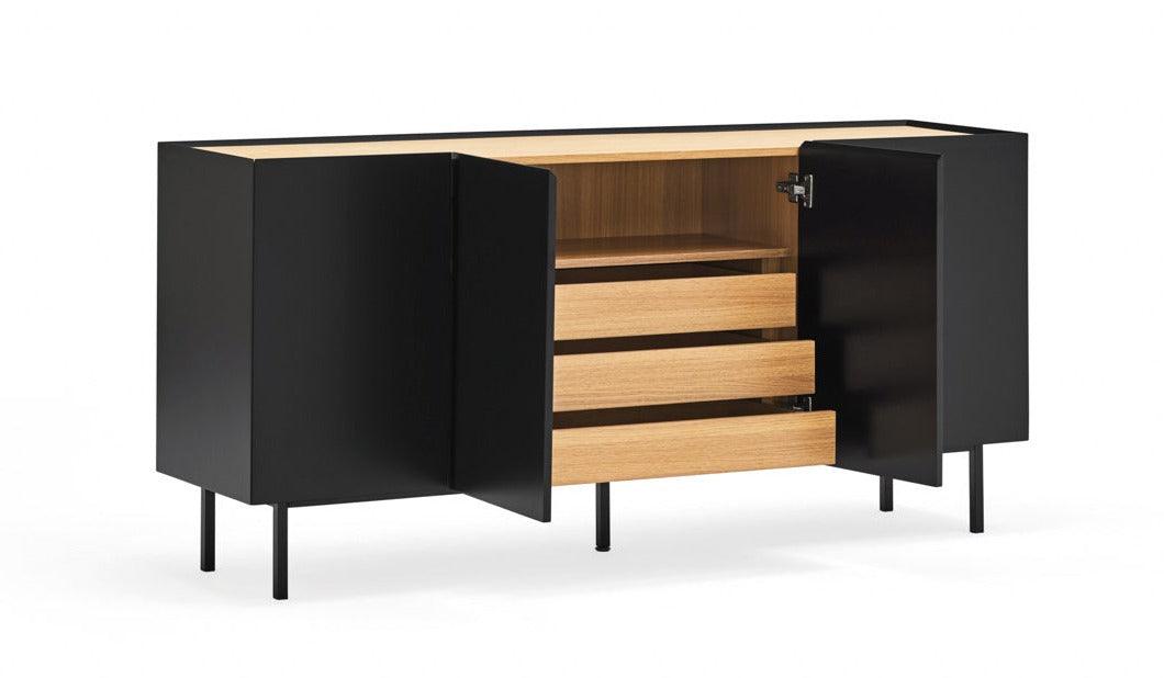 ARISTA black chest of drawers - Eye on Design