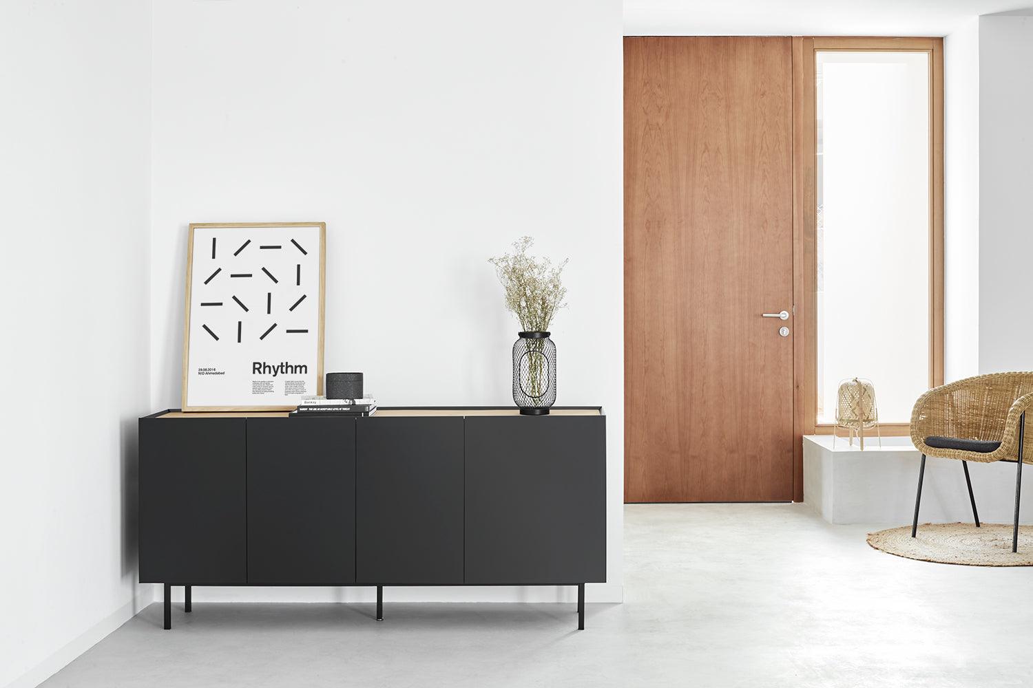 ARISTA black chest of drawers - Eye on Design