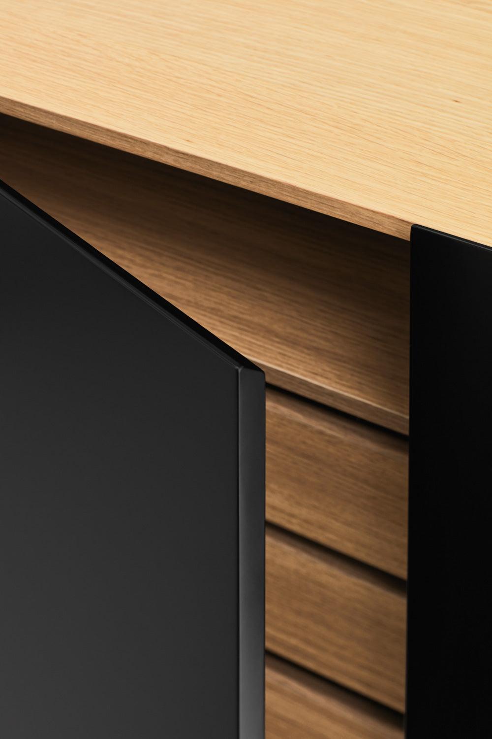 ARISTA black chest of drawers - Eye on Design