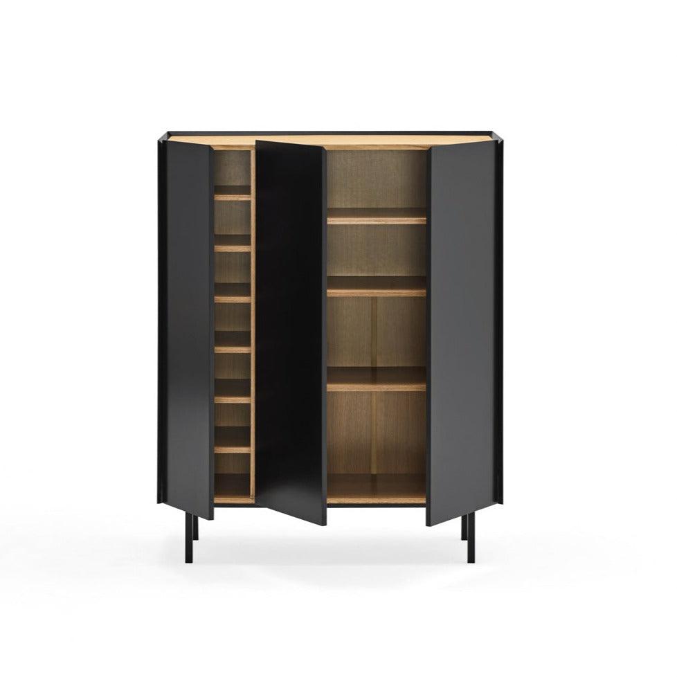 ARISTA high chest of drawers black - Eye on Design