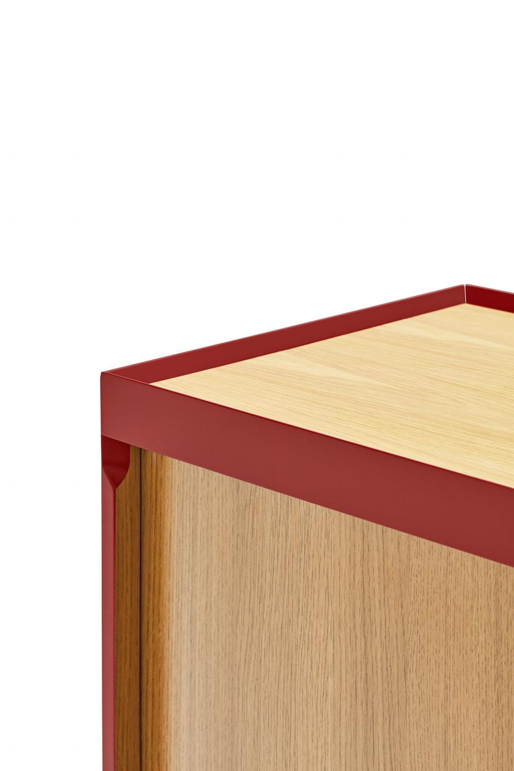 ARISTA high chest of drawers red - Eye on Design