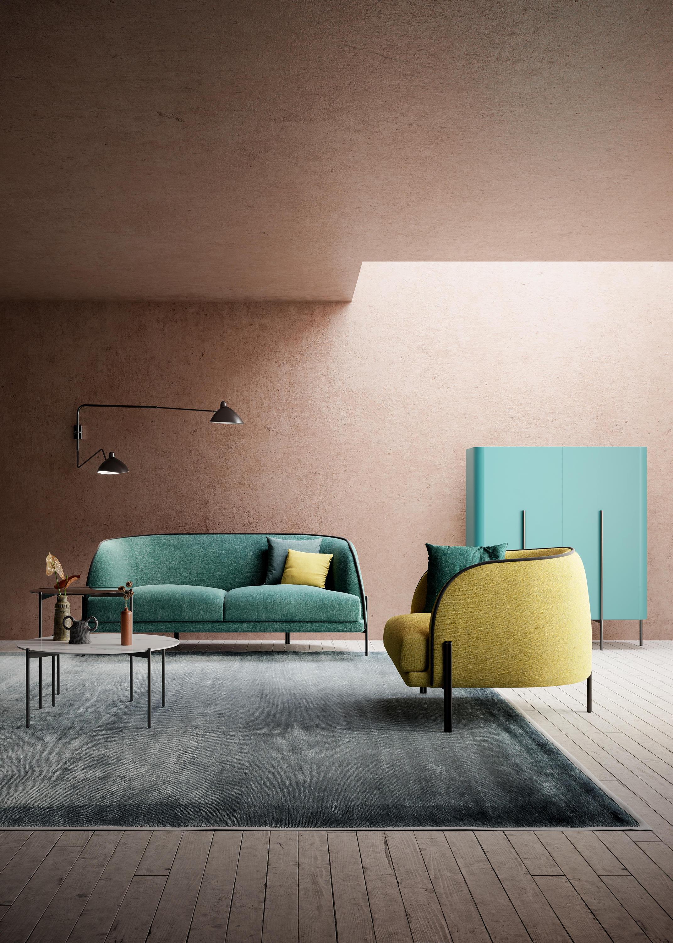 Fotel CAILLOU niebieski, Liu Jo Living, Eye on Design