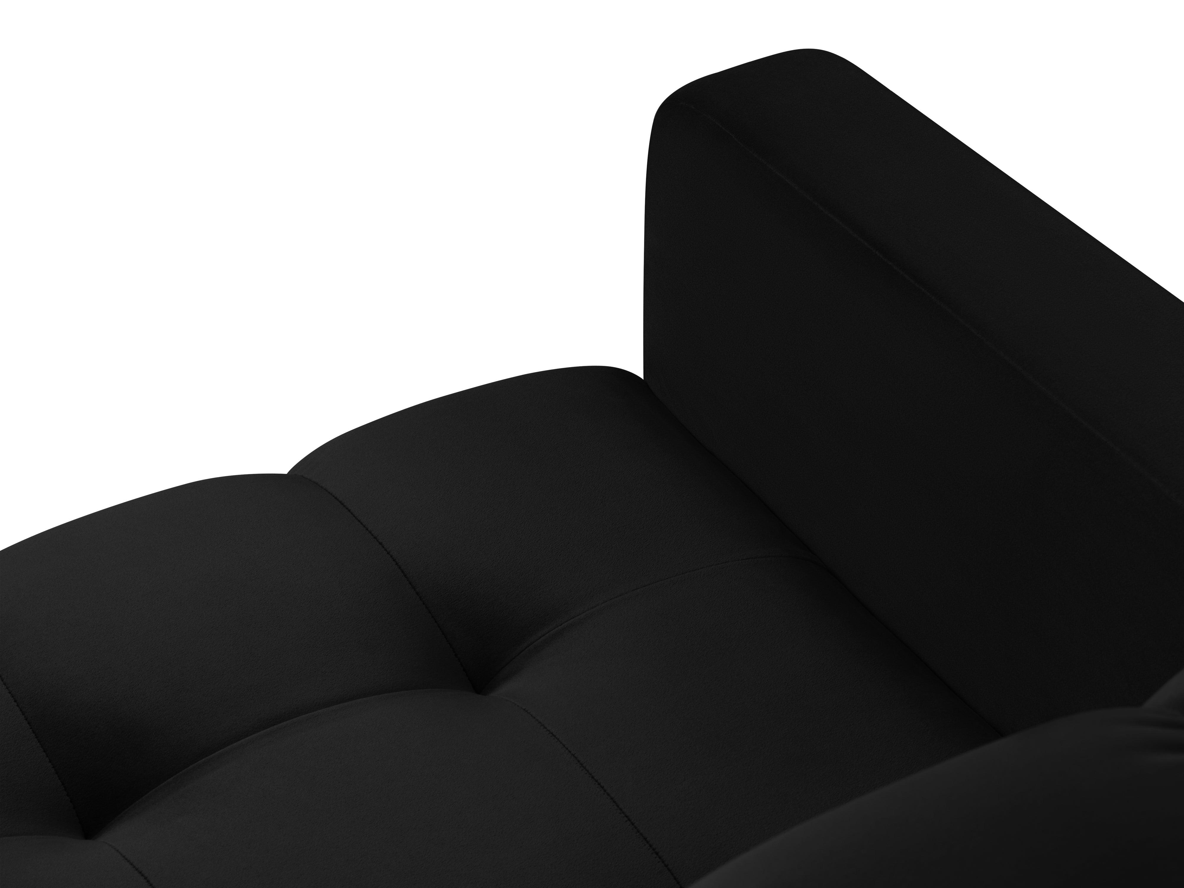 Armchair velvet BALI black with black base - Eye on Design