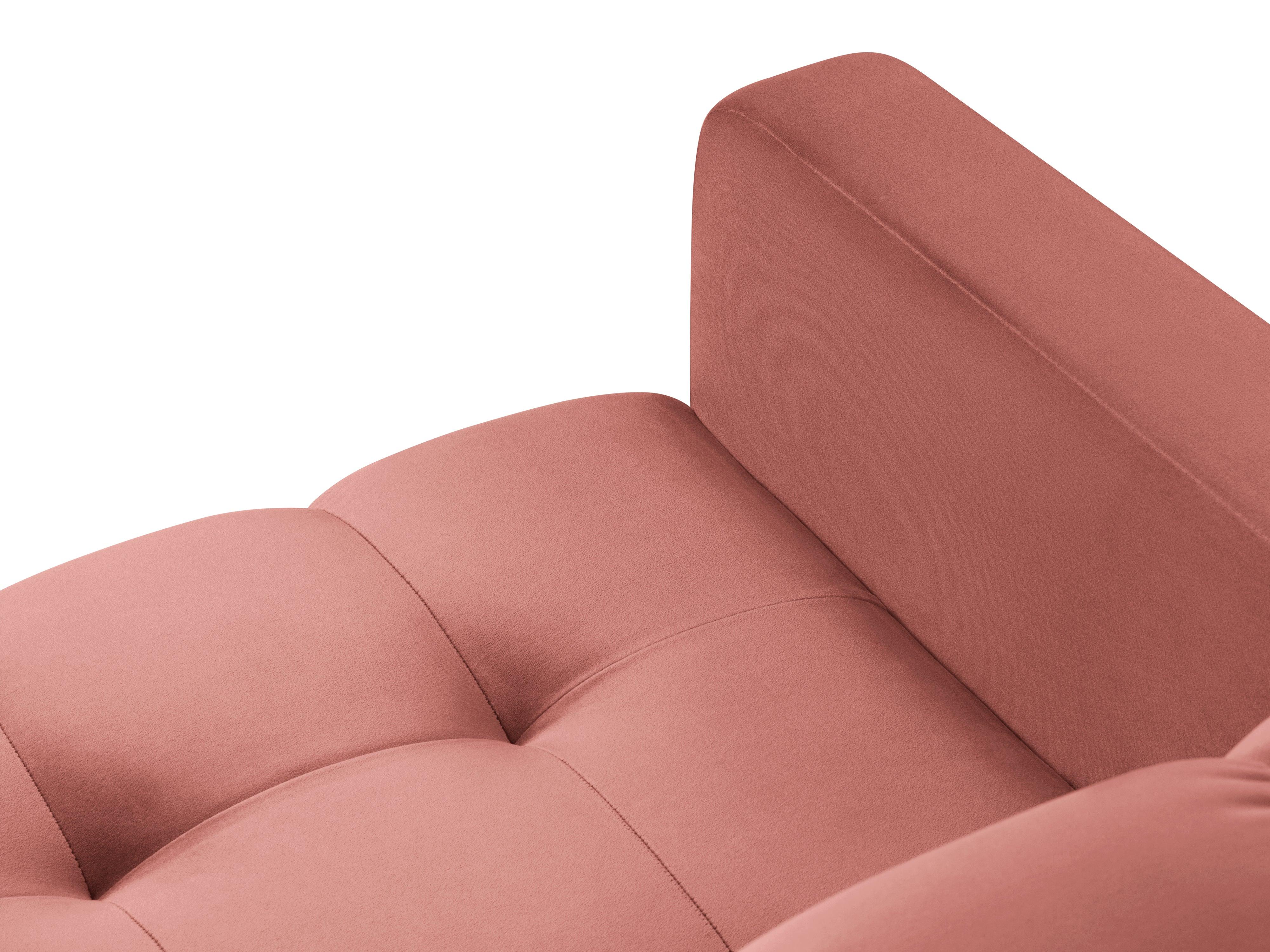 Armchair velvet BALI pink with gold base - Eye on Design