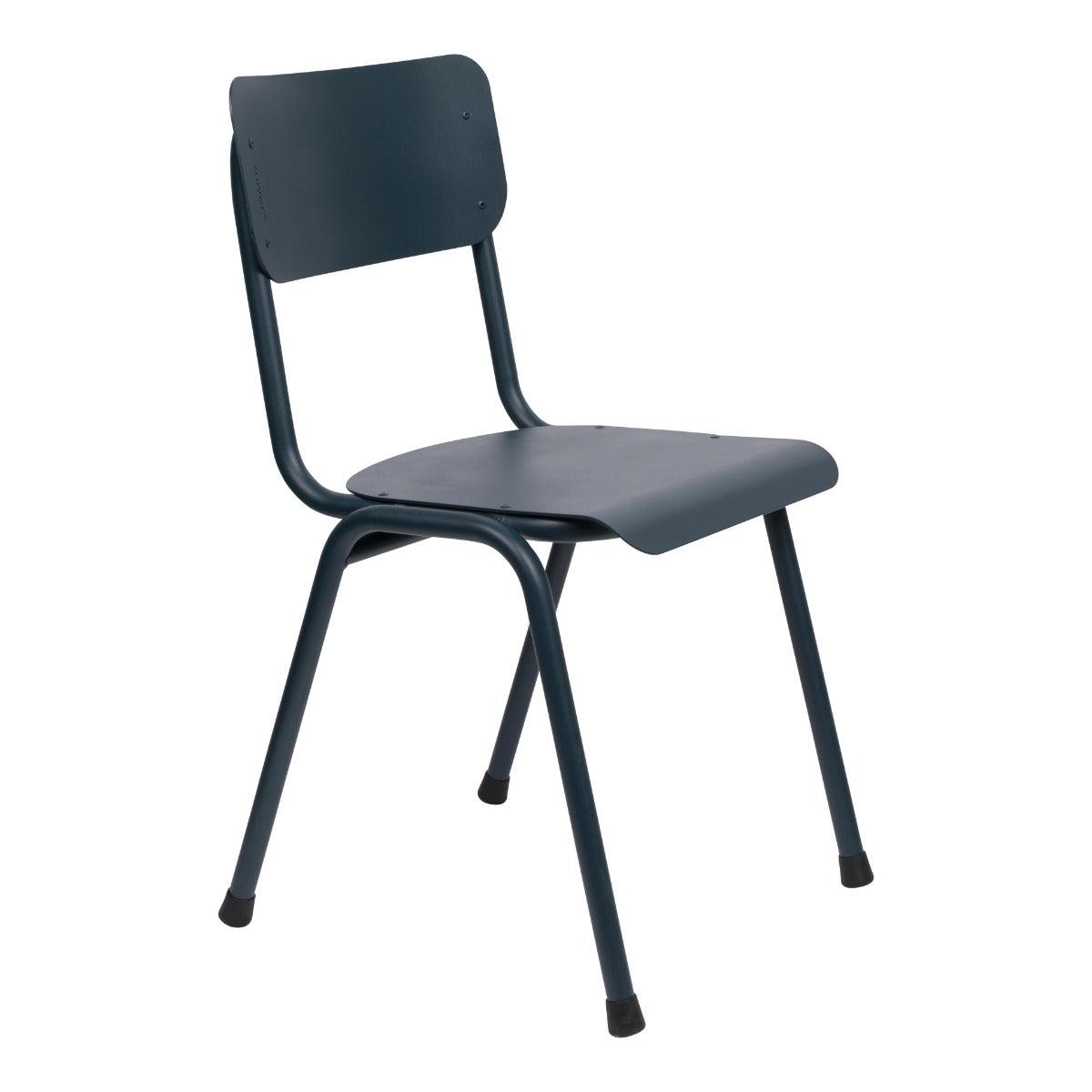 BACK TO SCHOOL outdoor chair dark blue, Zuiver, Eye on Design