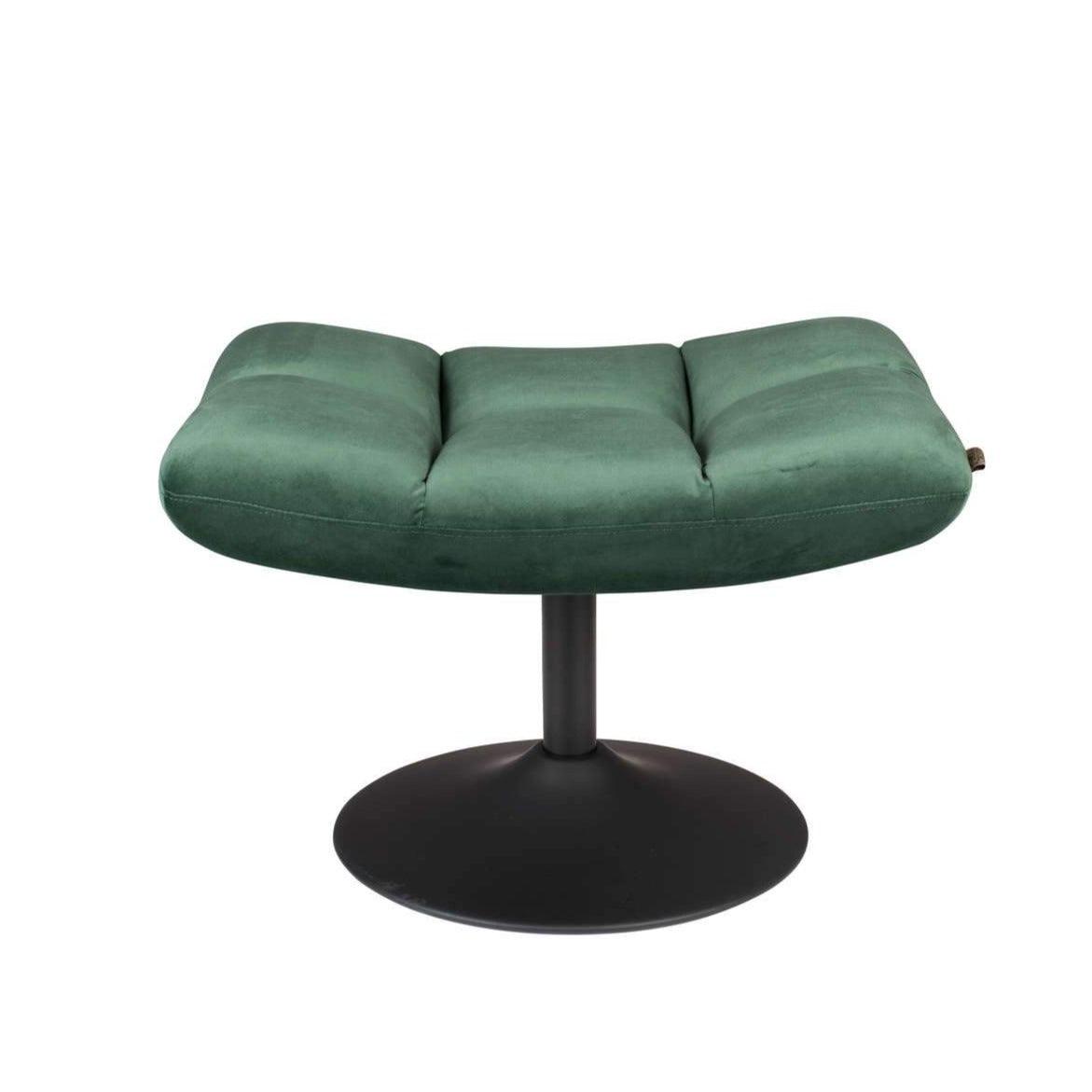 BAR VELVET stool green, Dutchbone, Eye on Design