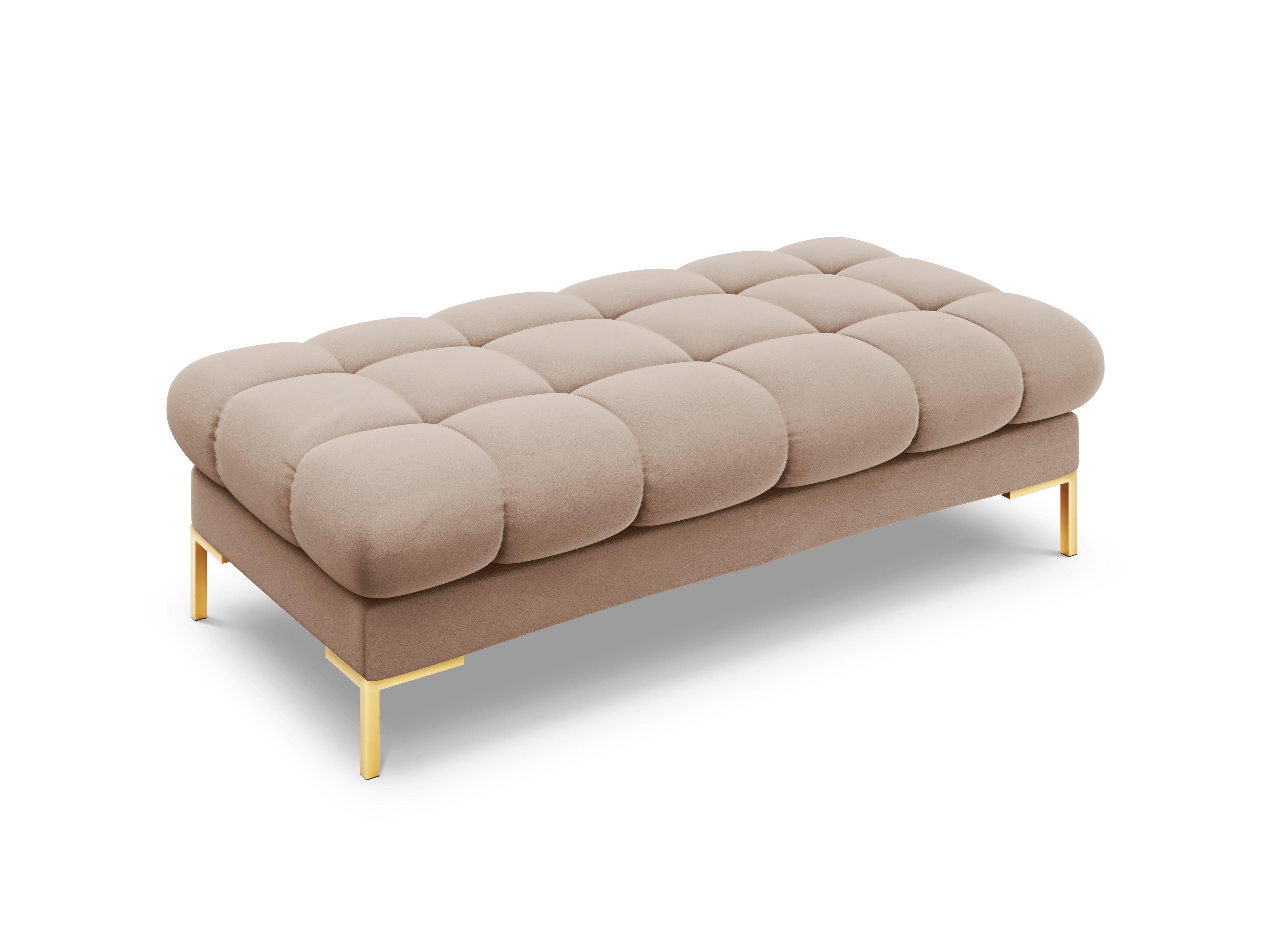 Bench velvet BALI beige with gold base - Eye on Design