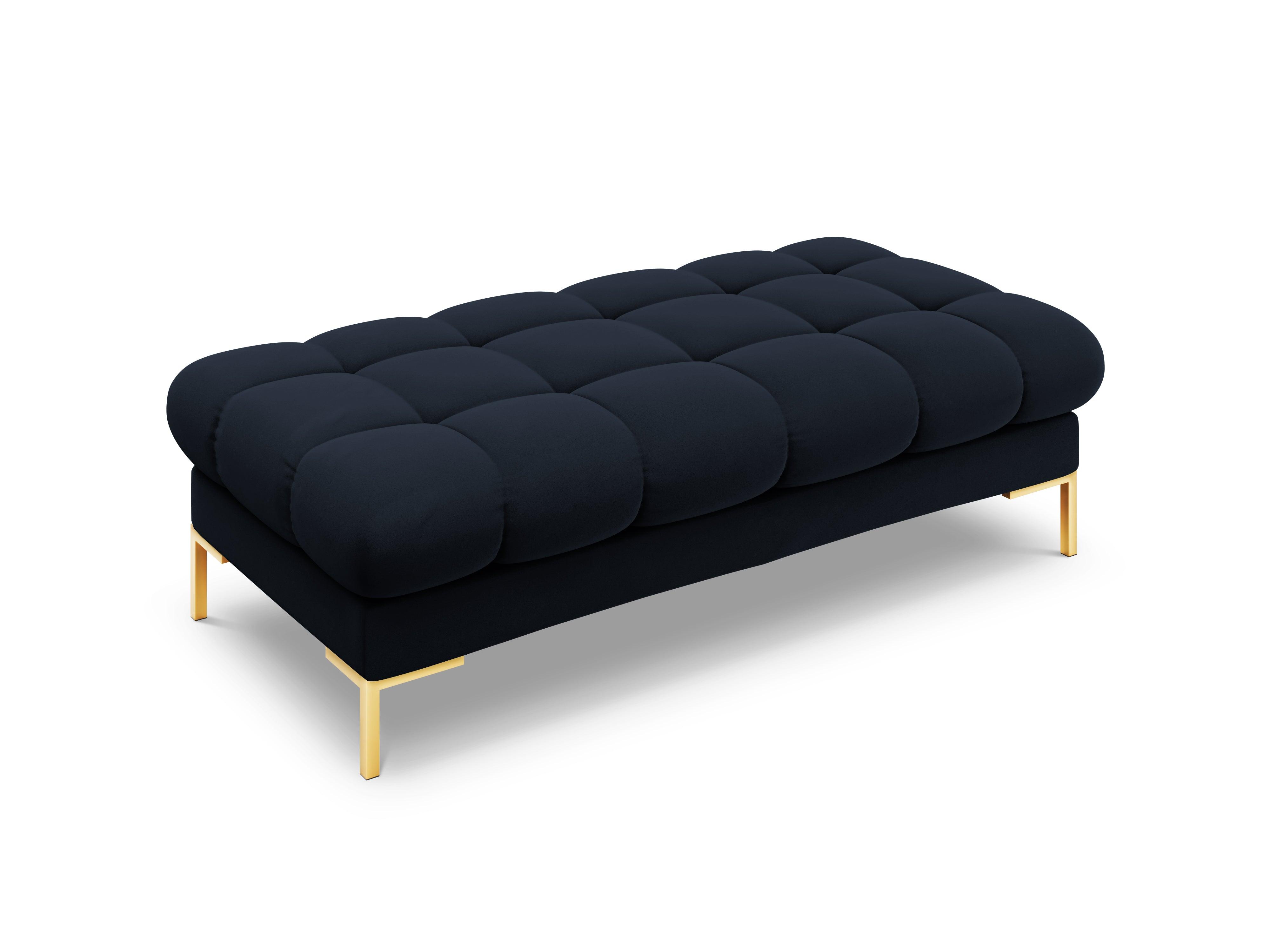 Bench velvet BALI dark blue with gold base - Eye on Design