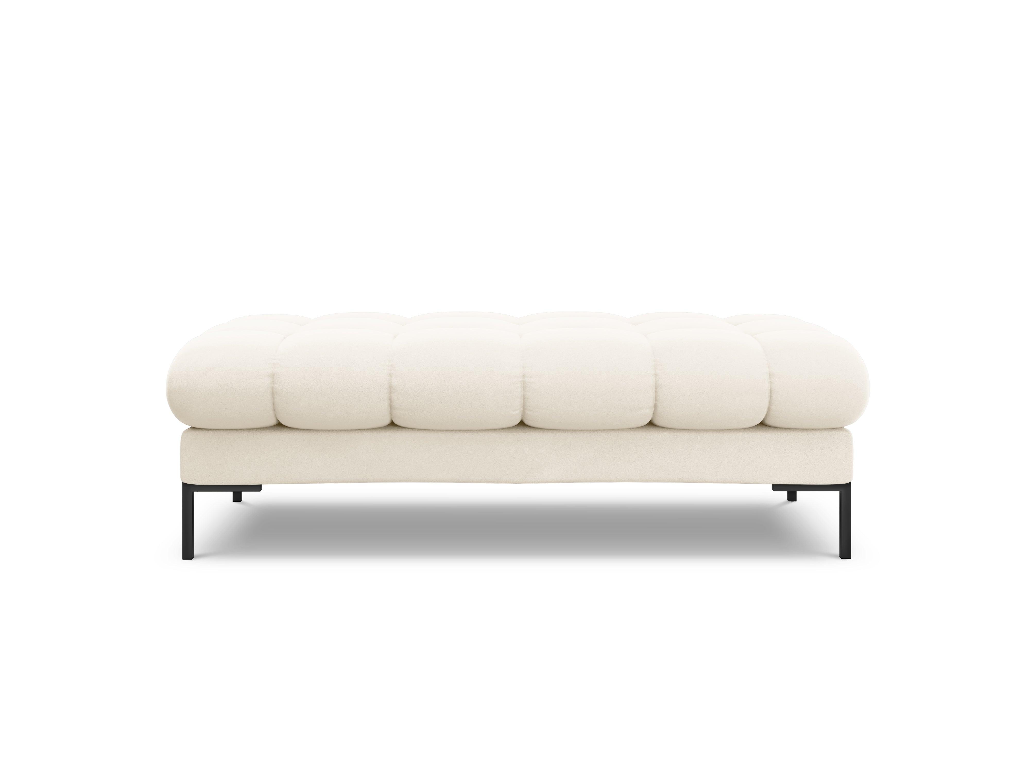 Bench velvet BALI light beige with black base - Eye on Design