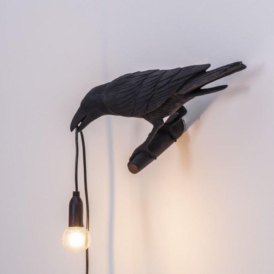 BIRD LOOKING LEFT outdoor lamp black - Eye on Design