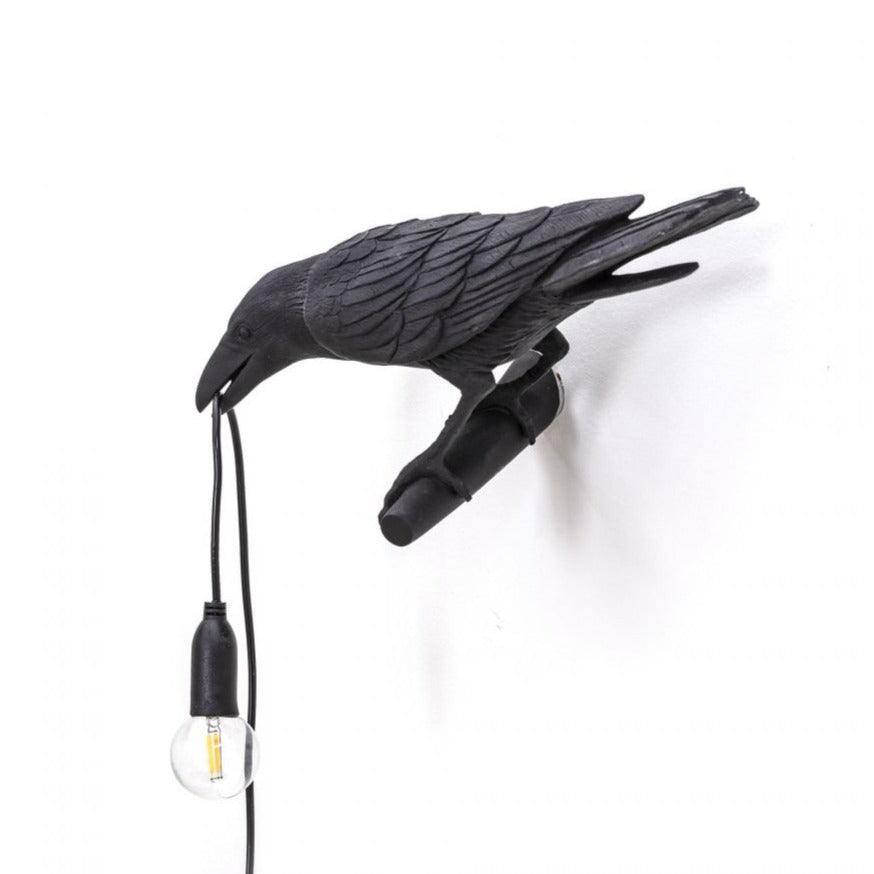 BIRD LOOKING LEFT outdoor lamp black - Eye on Design