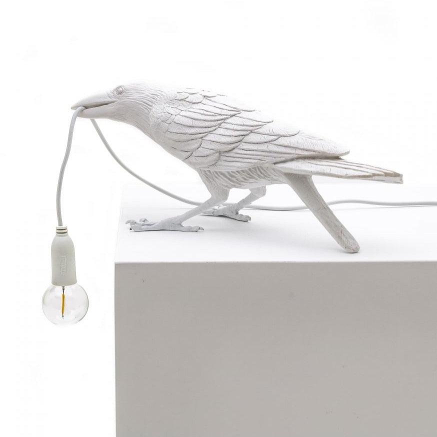 BIRD PLAYING outdoor lamp white - Eye on Design