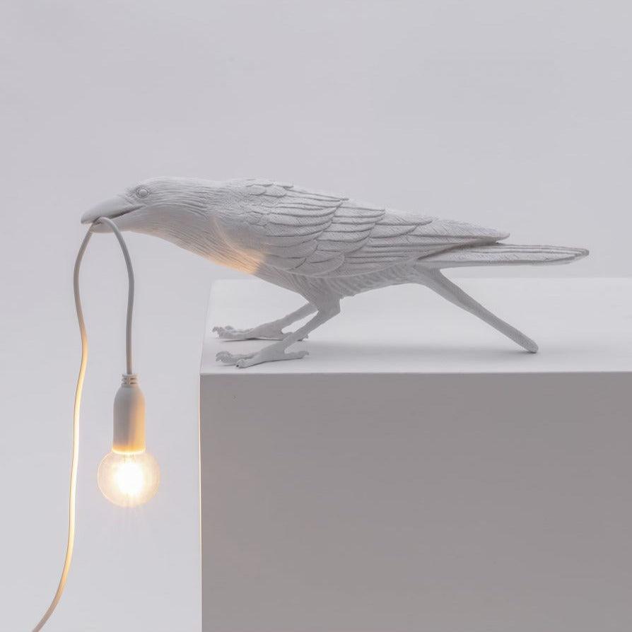 BIRD PLAYING outdoor lamp white - Eye on Design