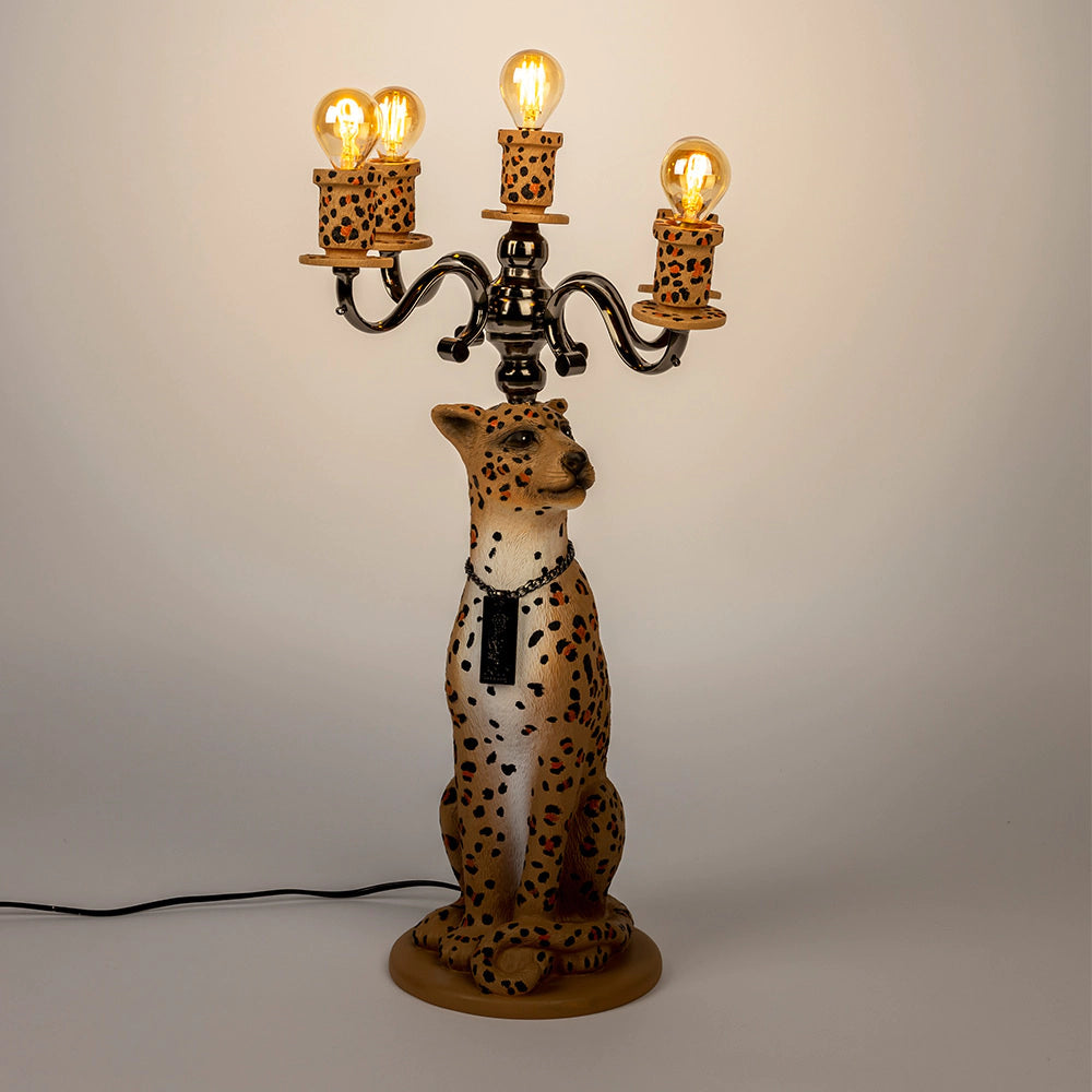 Floor lamp PROUDLY CROWNED PANTHER cents