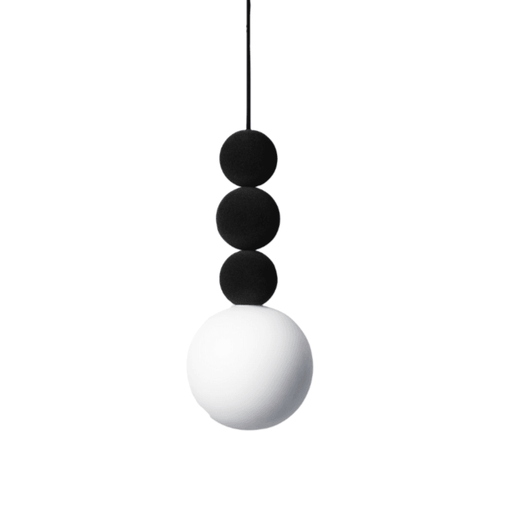 BOLA BOLA VELVET pendant lamp black - Eye on Design