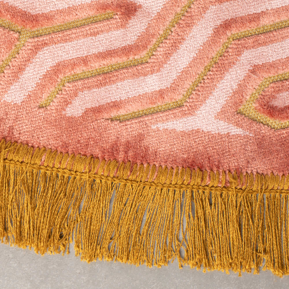 Round rug I FEEL SO SOFT pink, Bold Monkey, Eye on Design