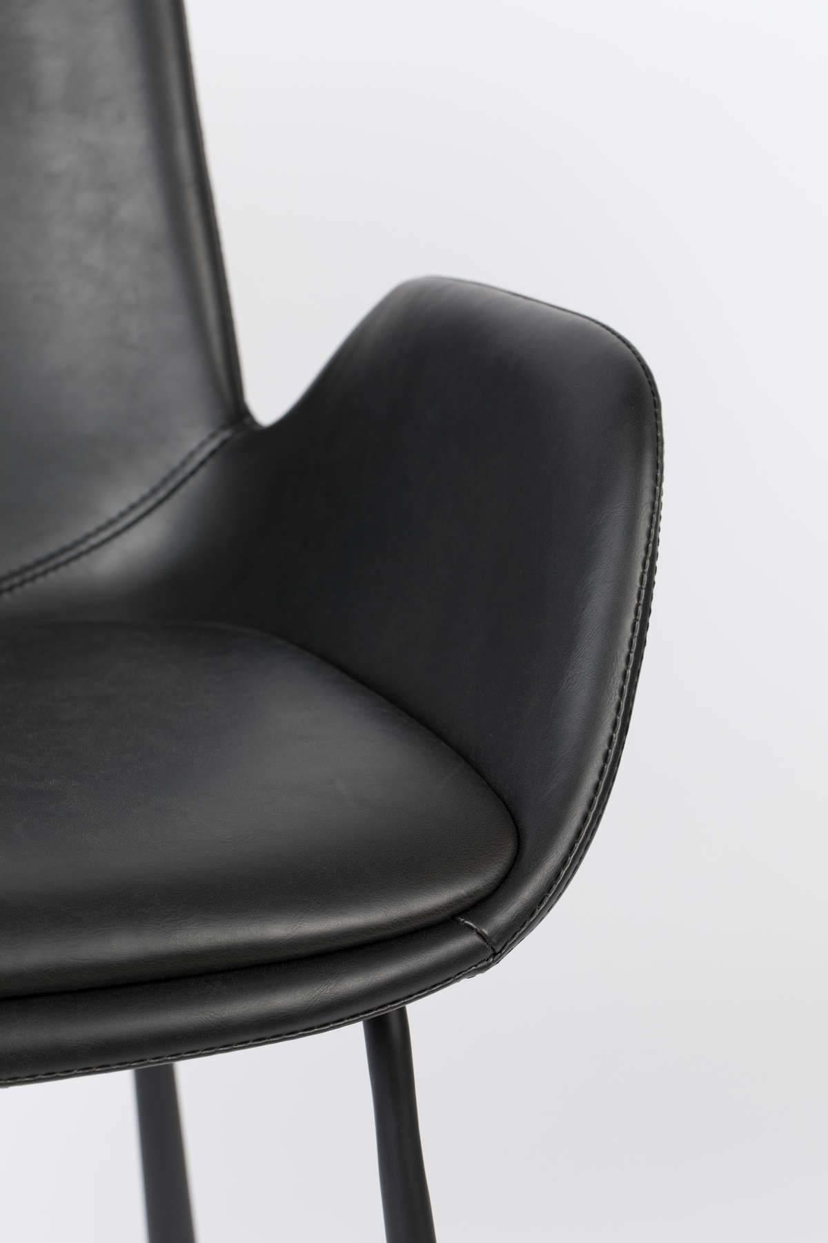 BRIT eco leather armchair black, Zuiver, Eye on Design