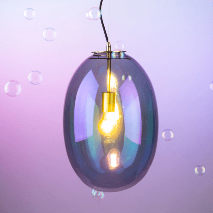 BUBBLE BLOWER LONG opal glass pendant lamp - Eye on Design