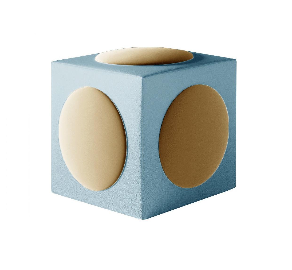 CACKO pouffe yellow with blue - Eye on Design