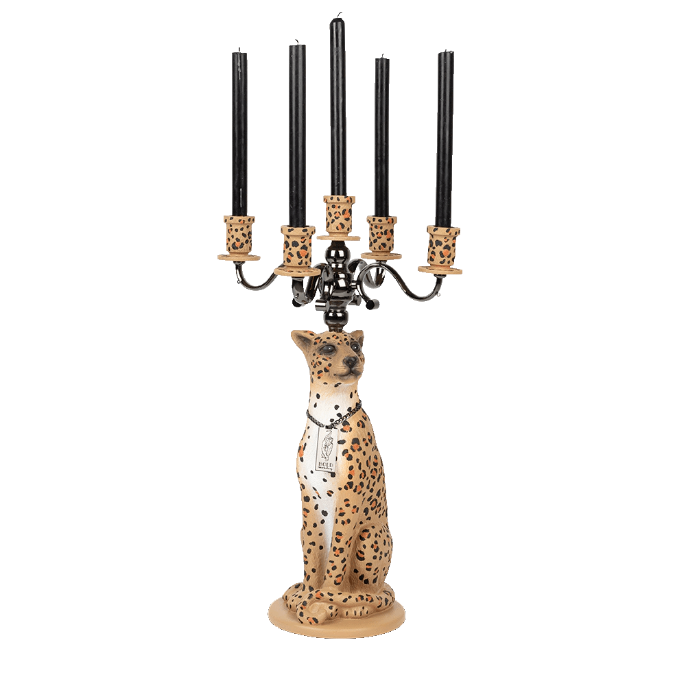 Candleholder PROUDLY CROWNED PANTHER cents - Eye on Design