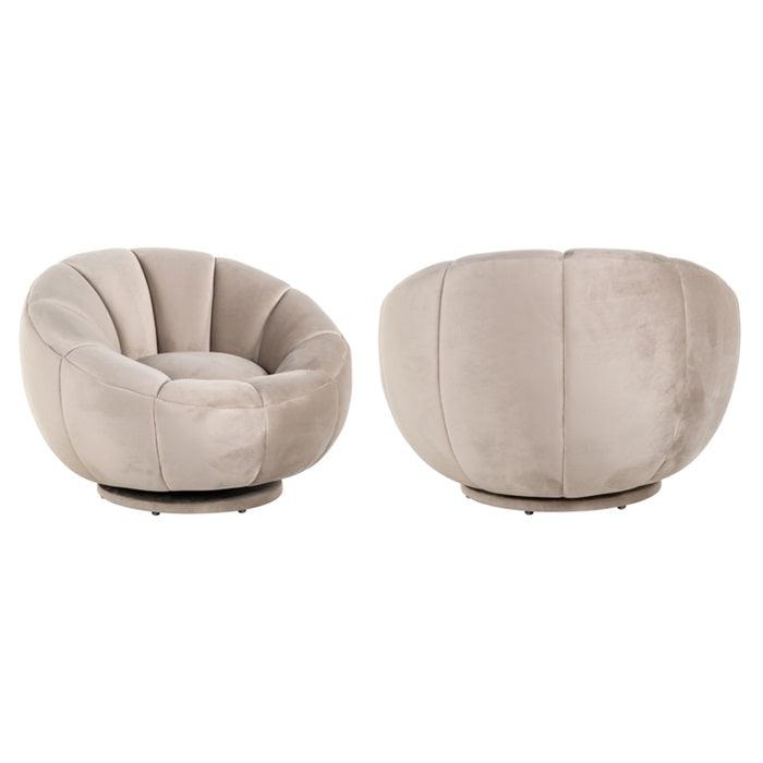 CATANIA swivel armchair beige - Eye on Design