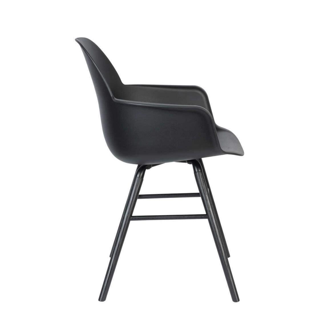 Chair with armrests ALBERT KUIP black, Zuiver, Eye on Design