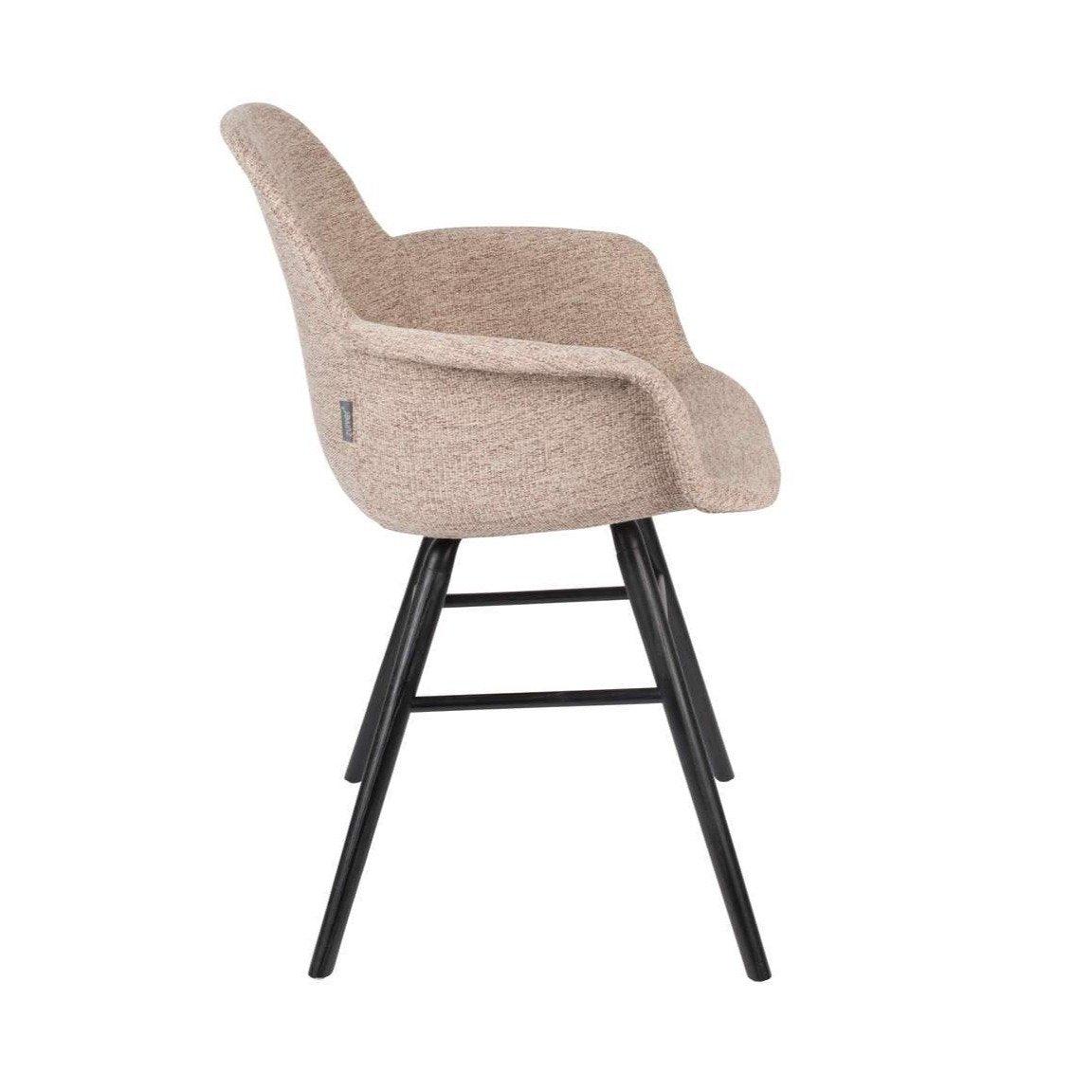 Chair with armrests ALBERT KUIP SOFT beige, Zuiver, Eye on Design