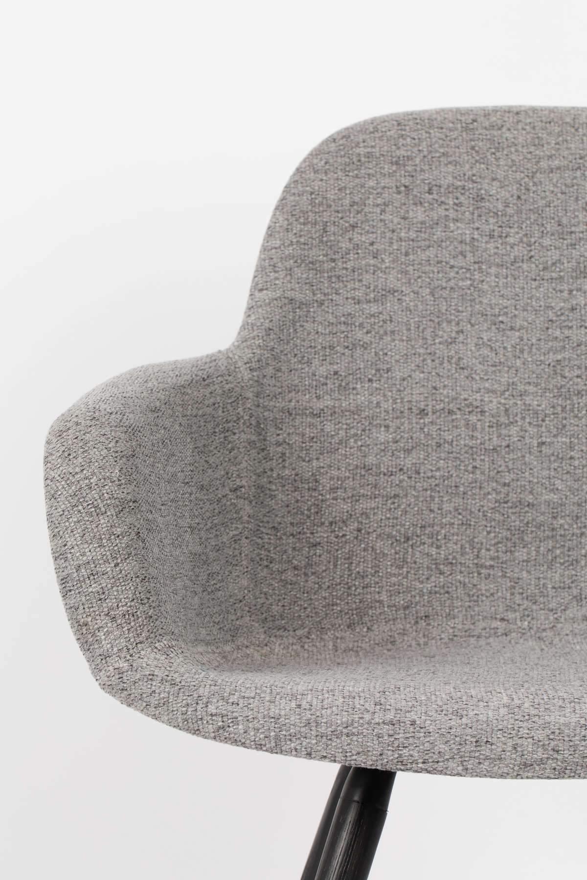 Chair with armrests ALBERT KUIP SOFT grey, Zuiver, Eye on Design